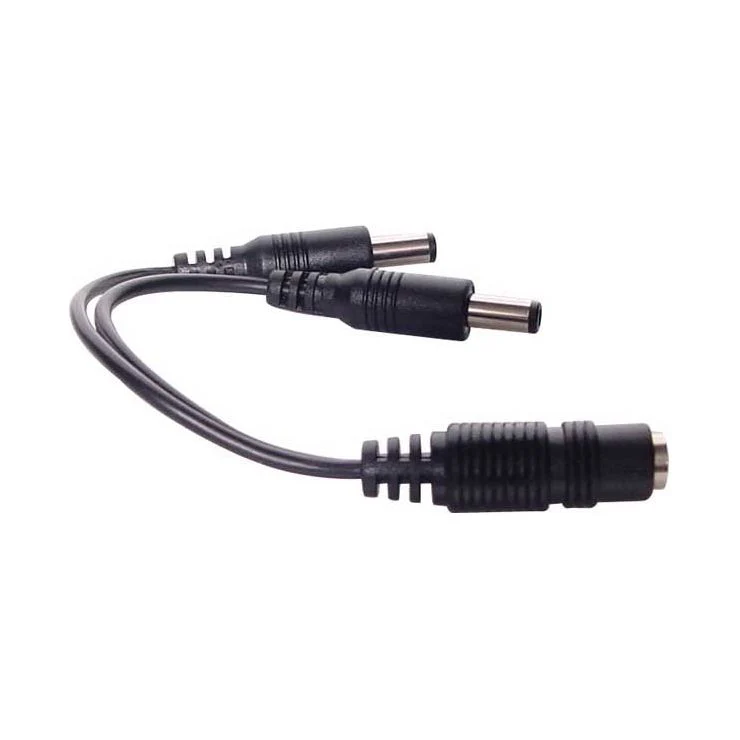 0.2m 2.1mm DC Socket to Dual DC Plug Cable (Great for LED Lighting) | P6715