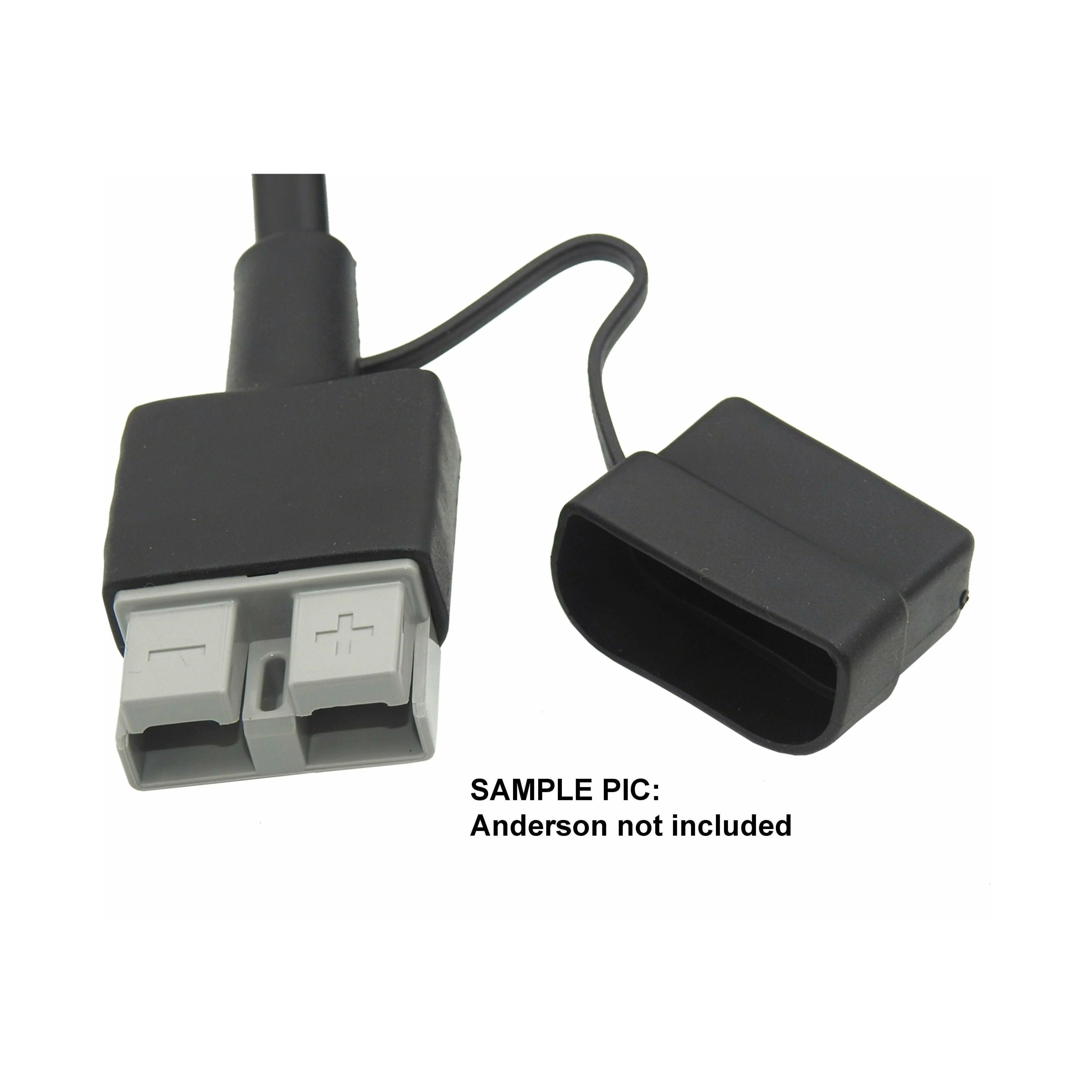 1 x 50 Amp Anderson Fully Enclosed Dust Cap Sleeve With Cap Red or Black - Image 4