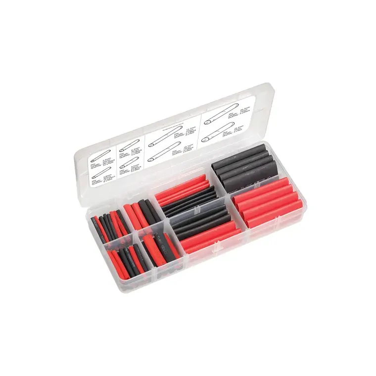 105 piece Dual Wall HEATSHRINK tubing assortment pack adhesive for waterproof seal