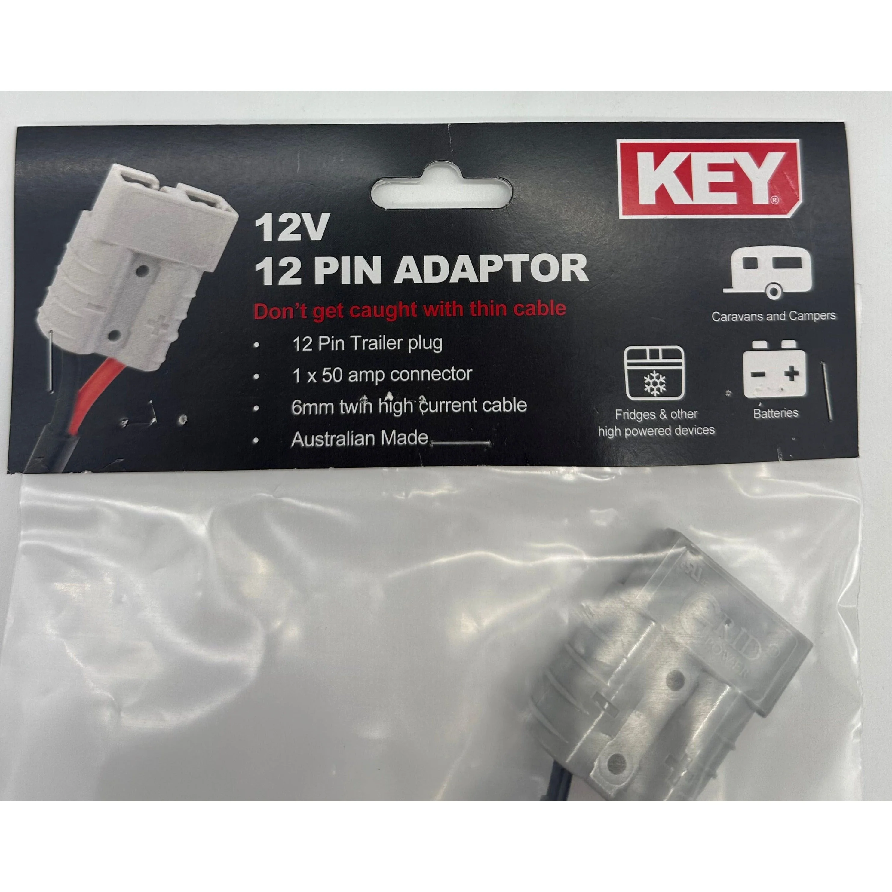 12 Pin Trailer Plug to 50Amp Anderson Adaptor | DU00-104 - Image 4