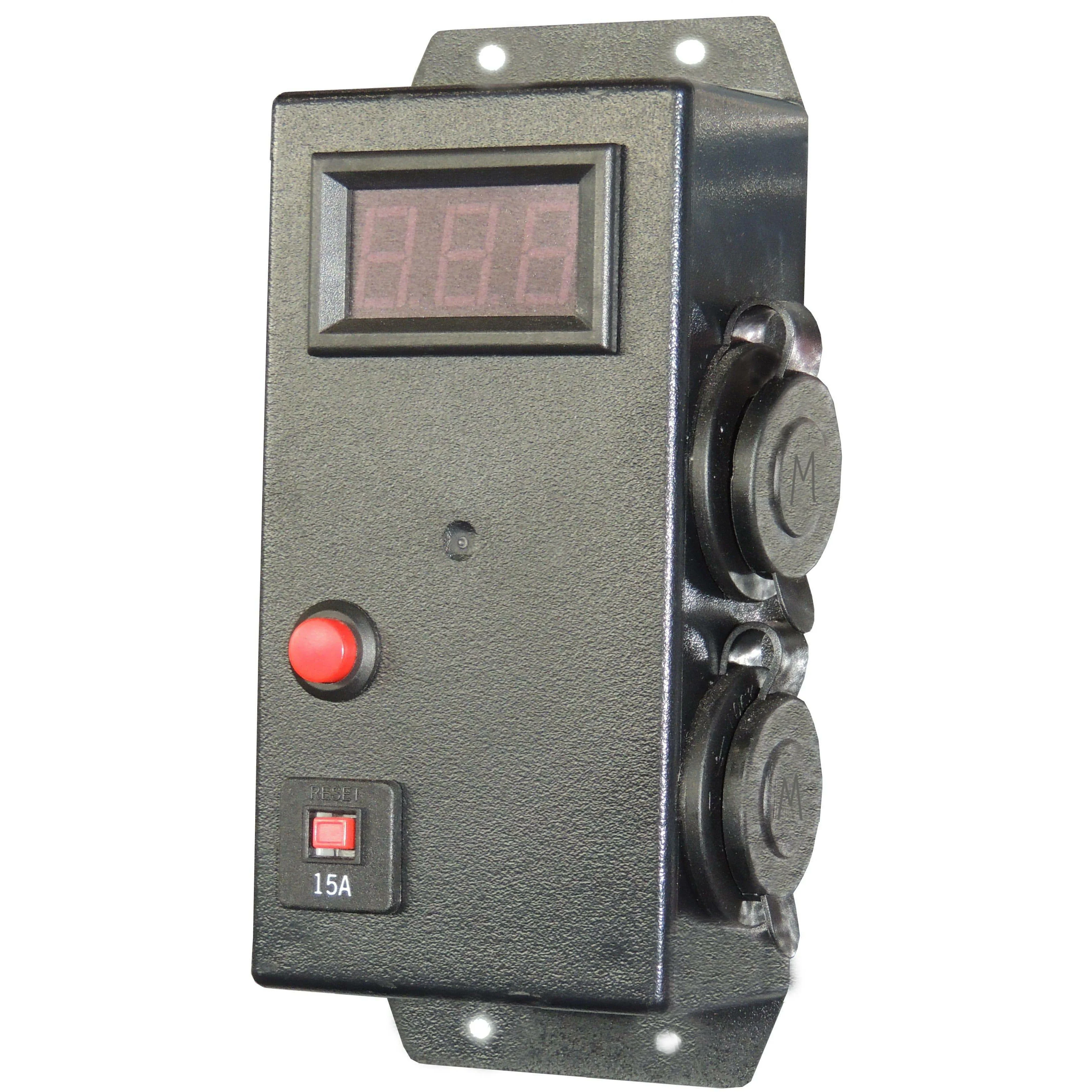 12 Volt / 24 Volt Control Box (Accessory) Volt - SIDE MOUNT - 2 x Merit type socket