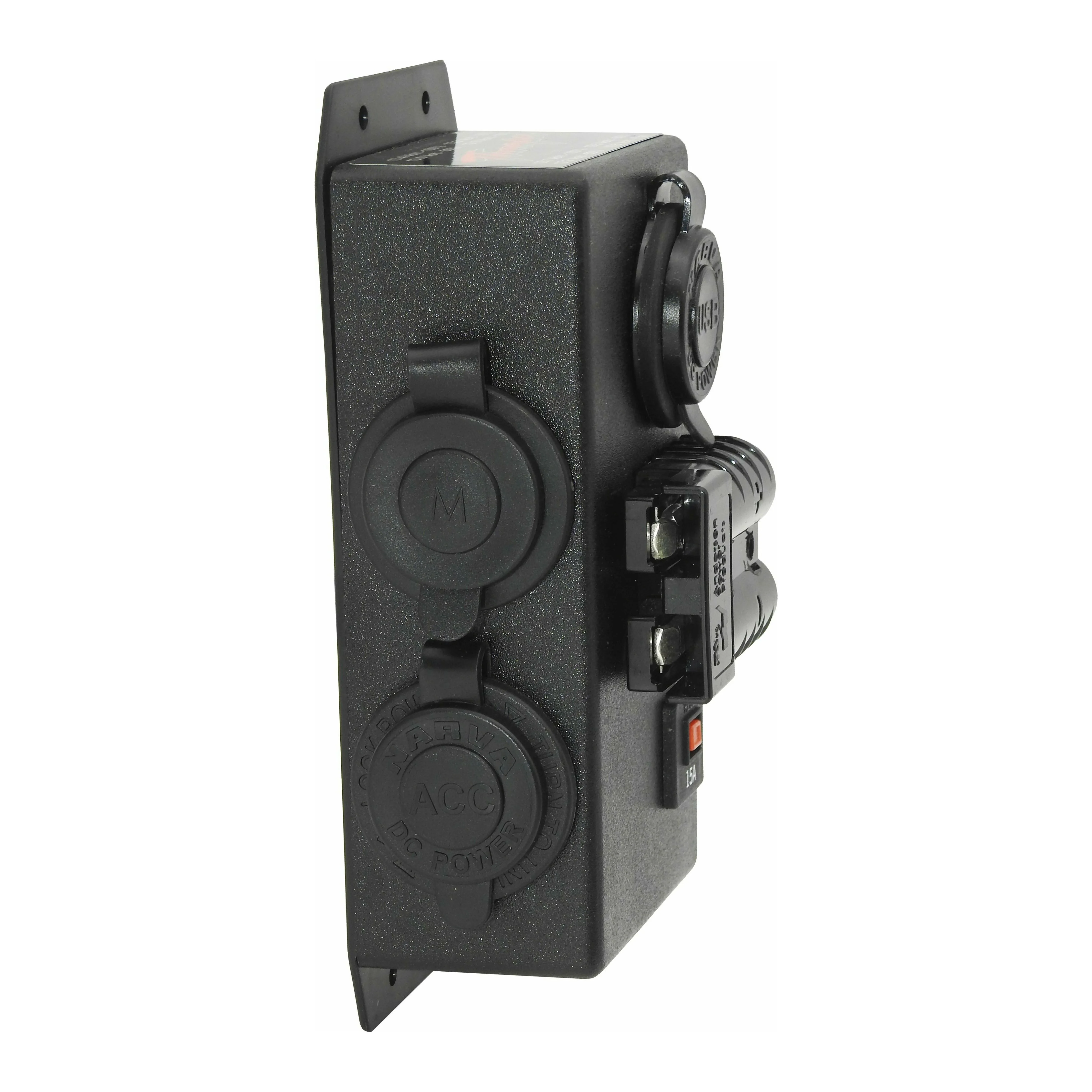 12 Volt Control Box - Left DUAL USB + Cigarette + Merit + 50Amp Anderson #78 - Image 3