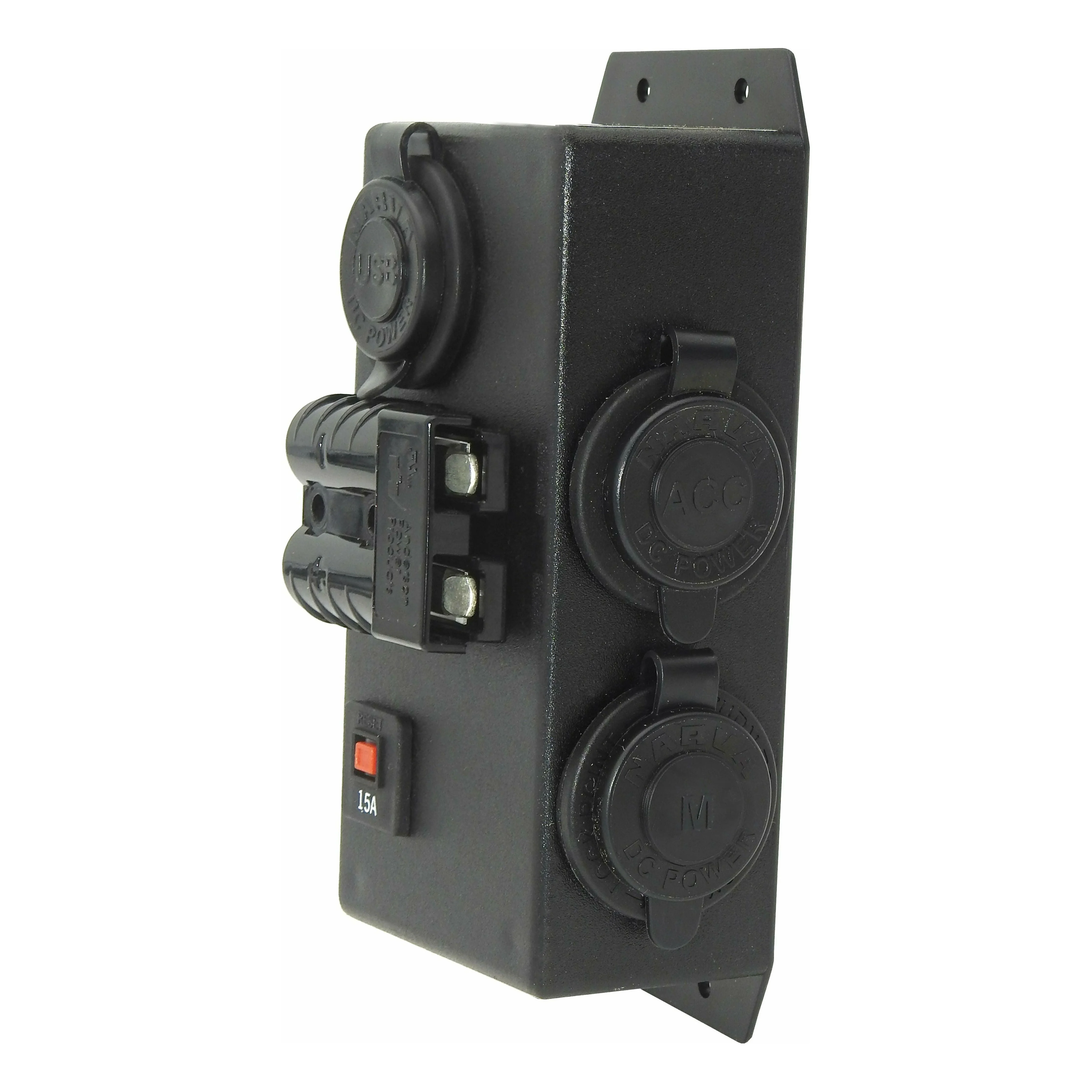 12 Volt Control Box - RIGHT - DUAL USB + Cigarette + Merit + 50Amp Anderson #79 - Image 2