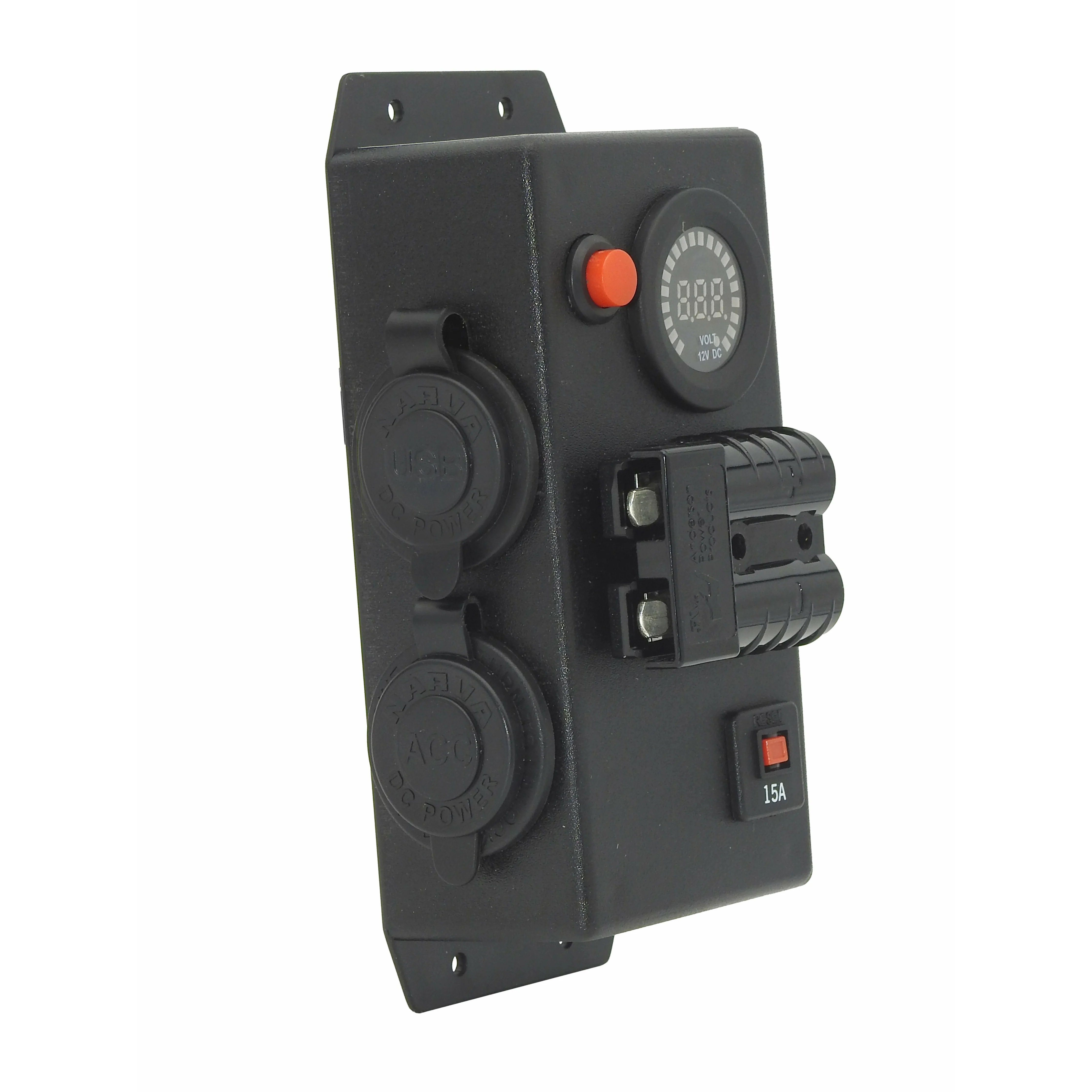 12 Volt Control Box VOLT - Left - Cigarette Dual USB 50Amp Anderson #58 - Image 2