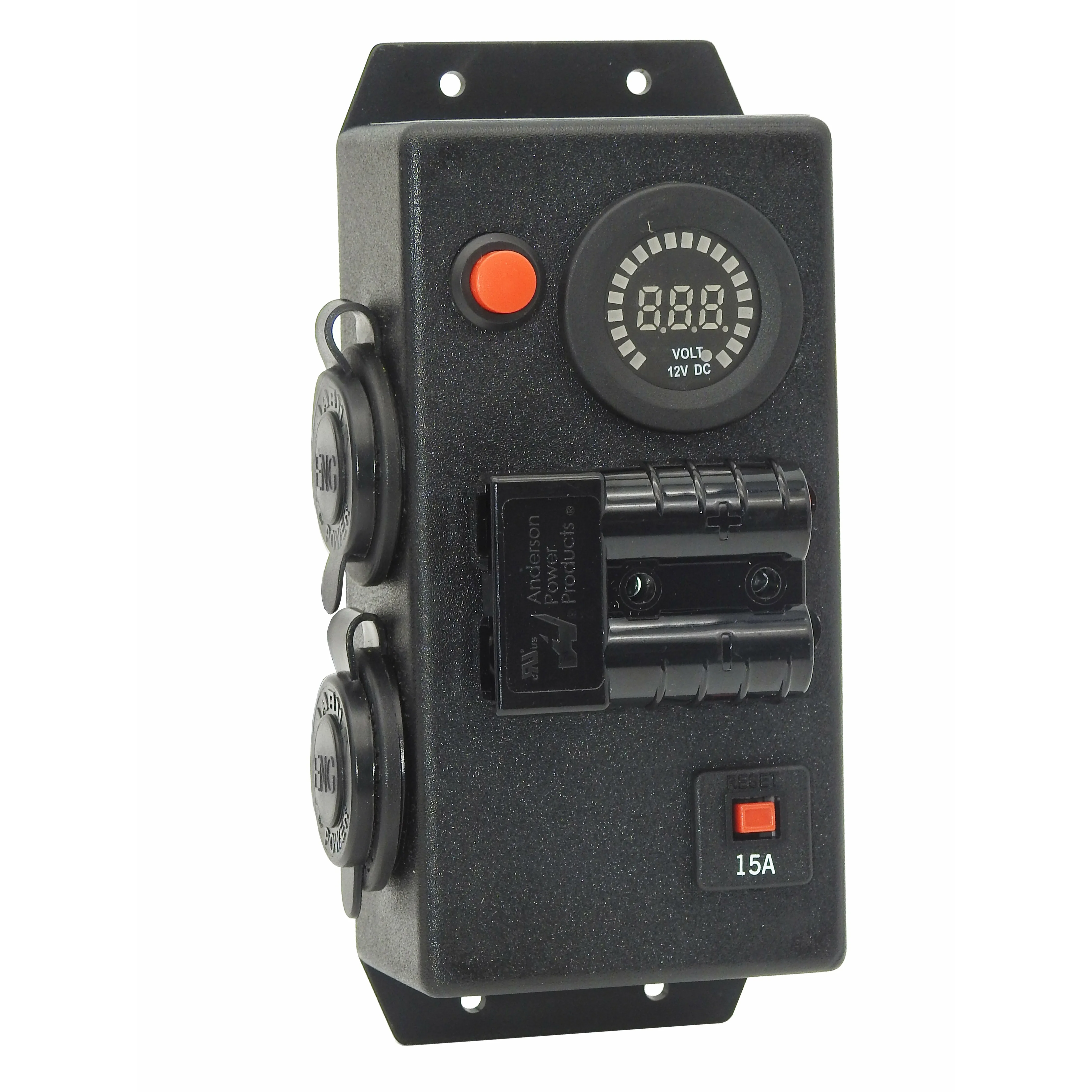 12 Volt Control Box VOLT - Left mount - 2 x Engel socket + 50Amp Anderson #52