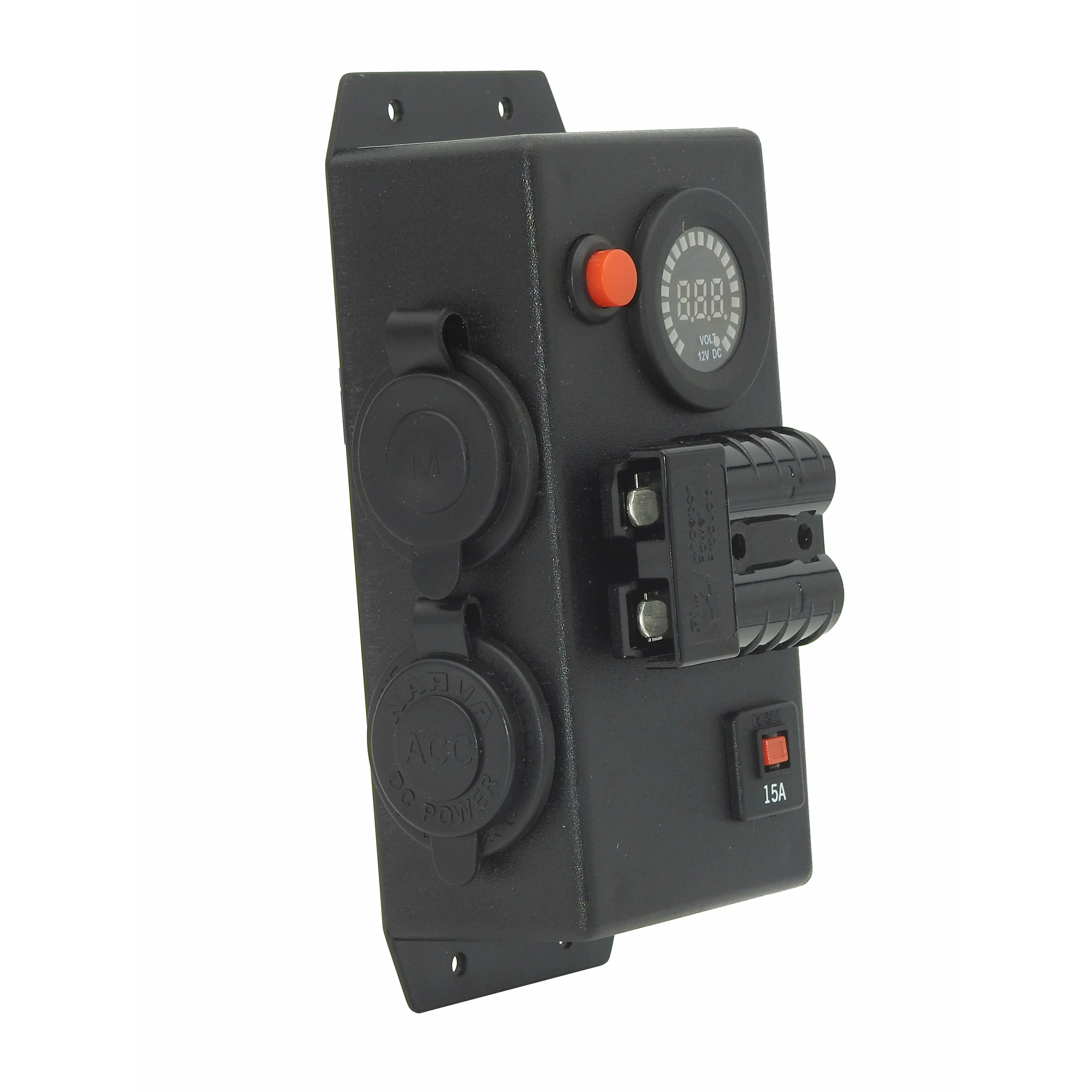 12 Volt Control Box VOLT - Left mount - Cigarette + Merit + 50Amp Anderson #62 - Image 2