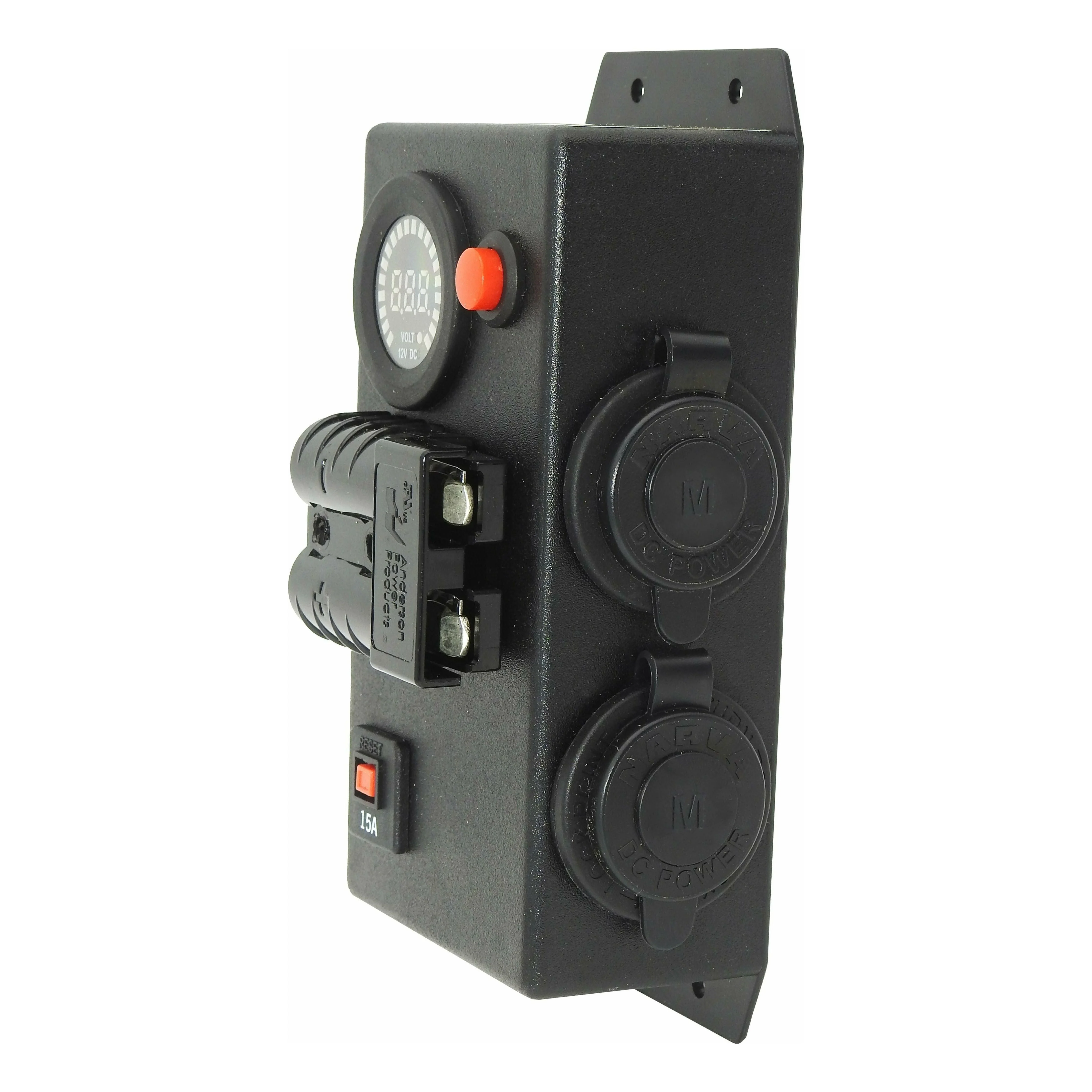 12 Volt Control Box VOLT - Right mount - 2 x Merit socket + 50Amp Anderson #51 - Image 3