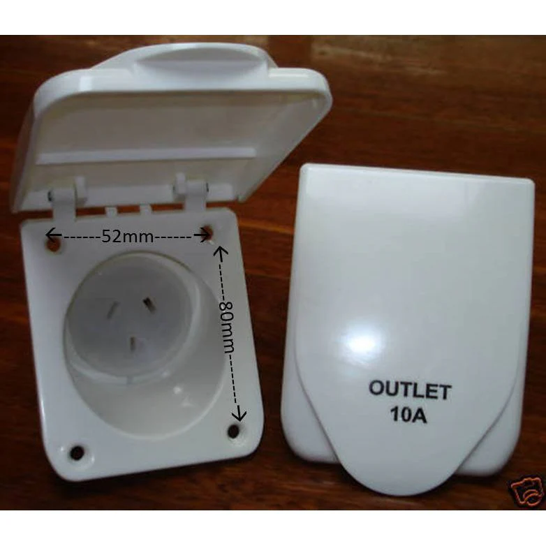 15 Amp Power Inlet or 10 Amp Outlet - BLACK or WHITE - Image 4