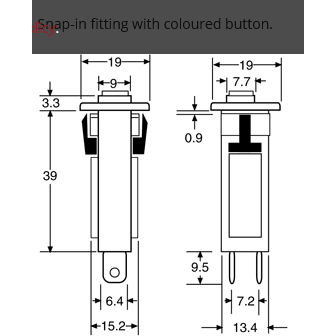 15A Flush Mount Circuit Breaker (S5565) - Image 2