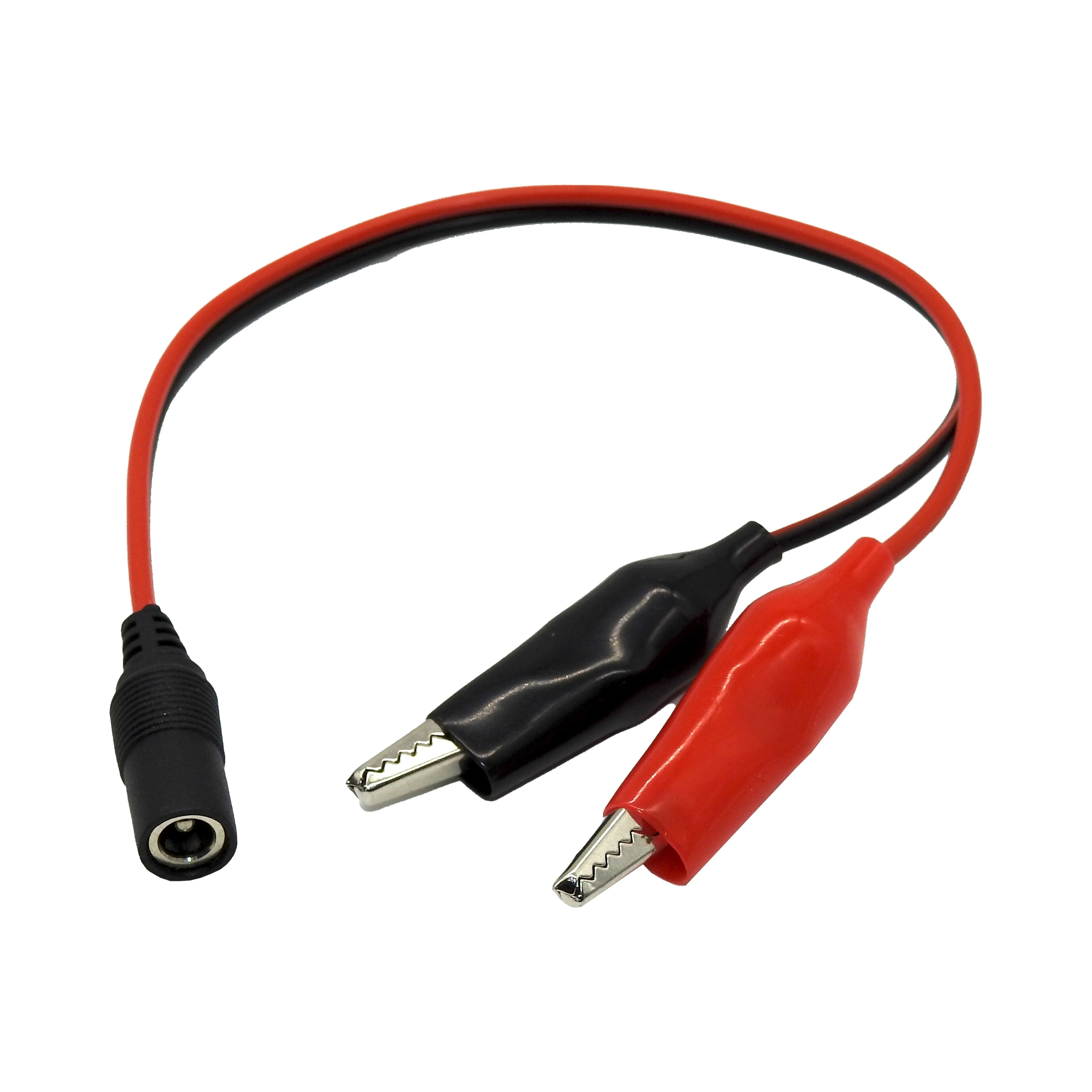 2.1mm DC Jack Plug Female to Alligator Clips | AL-2.1