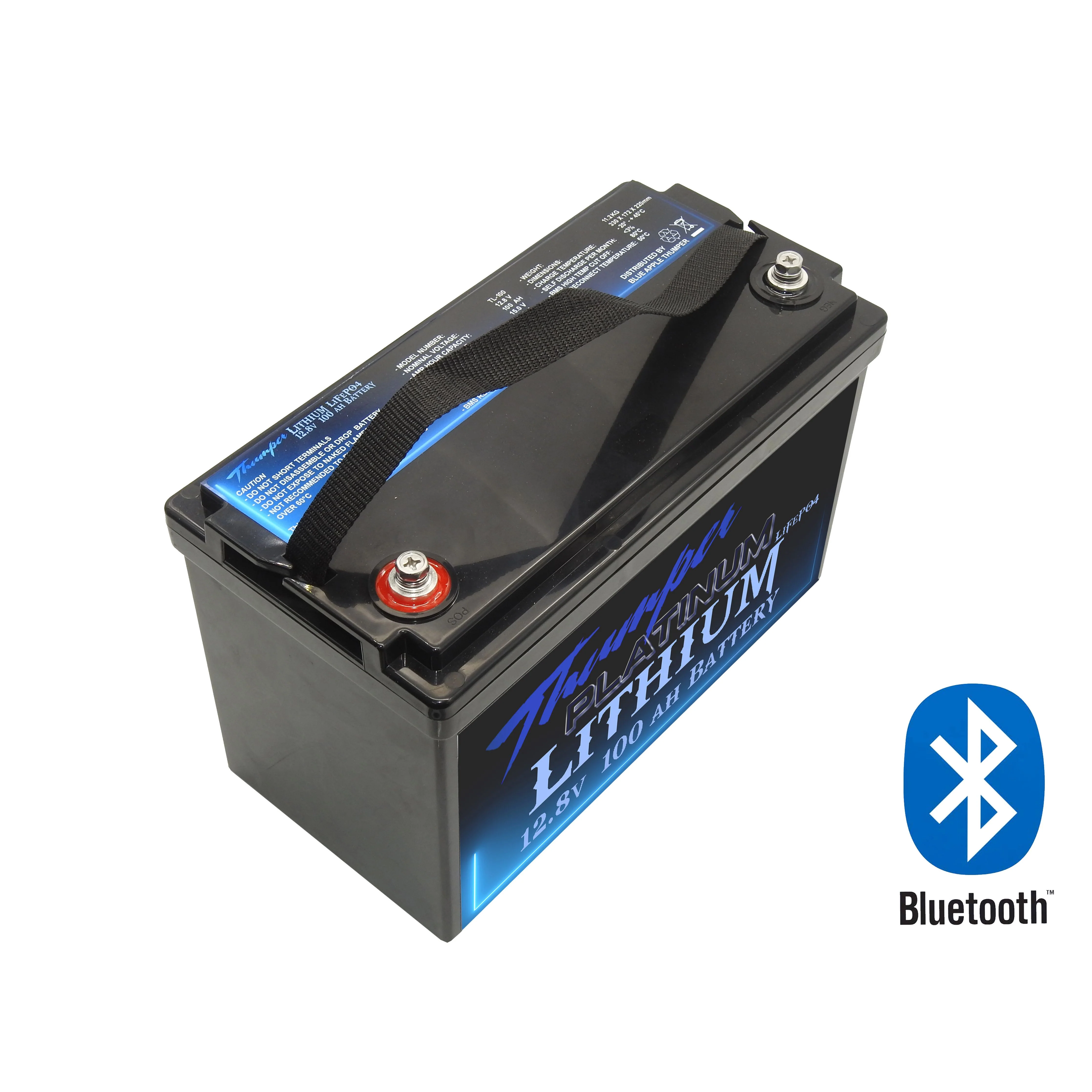 2 x Thumper Lithium Platinum 100 AH LiFePO4 batteries & 2 x Storage boxes - Image 3