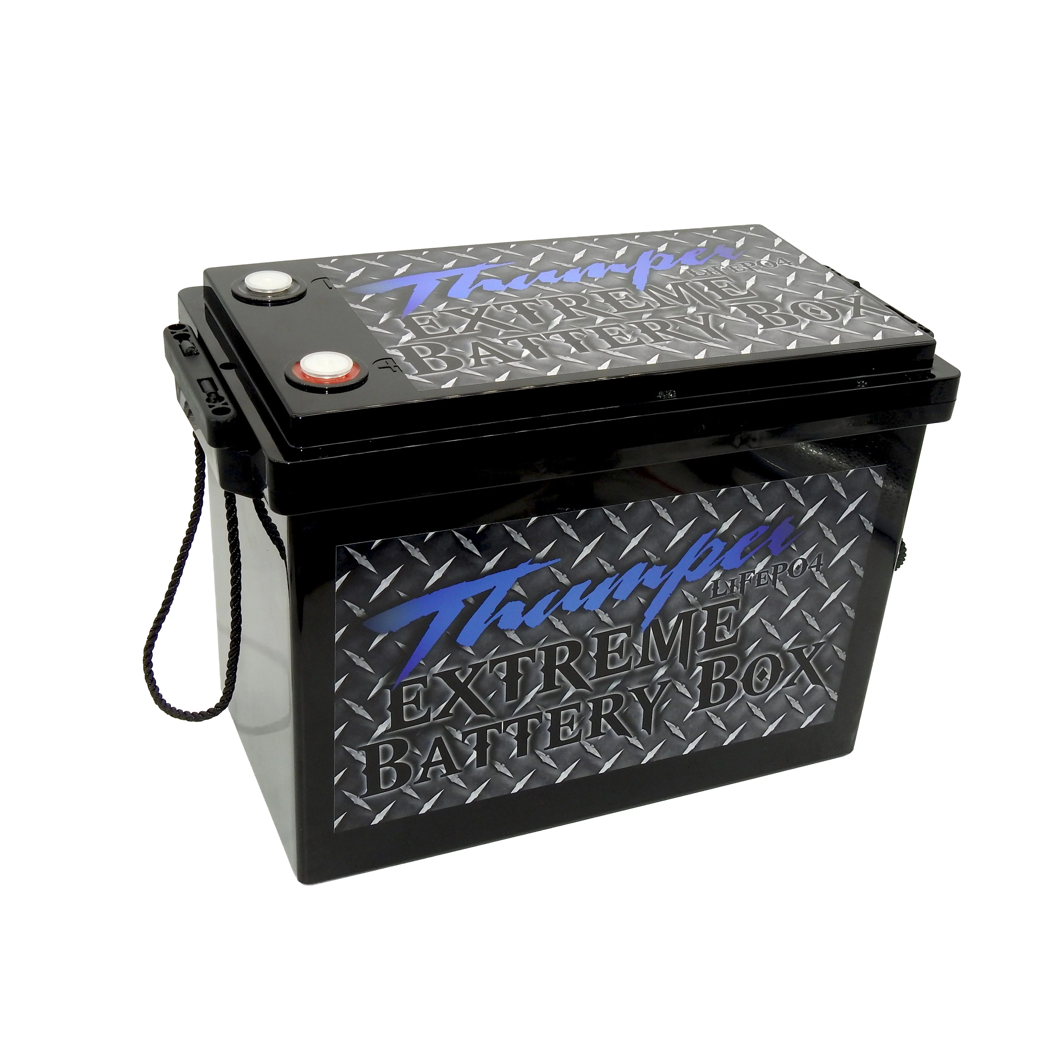 2 x Thumper Lithium 120 AH Platinum LiFePO4 batteries & 2 x Storage boxes - Image 5