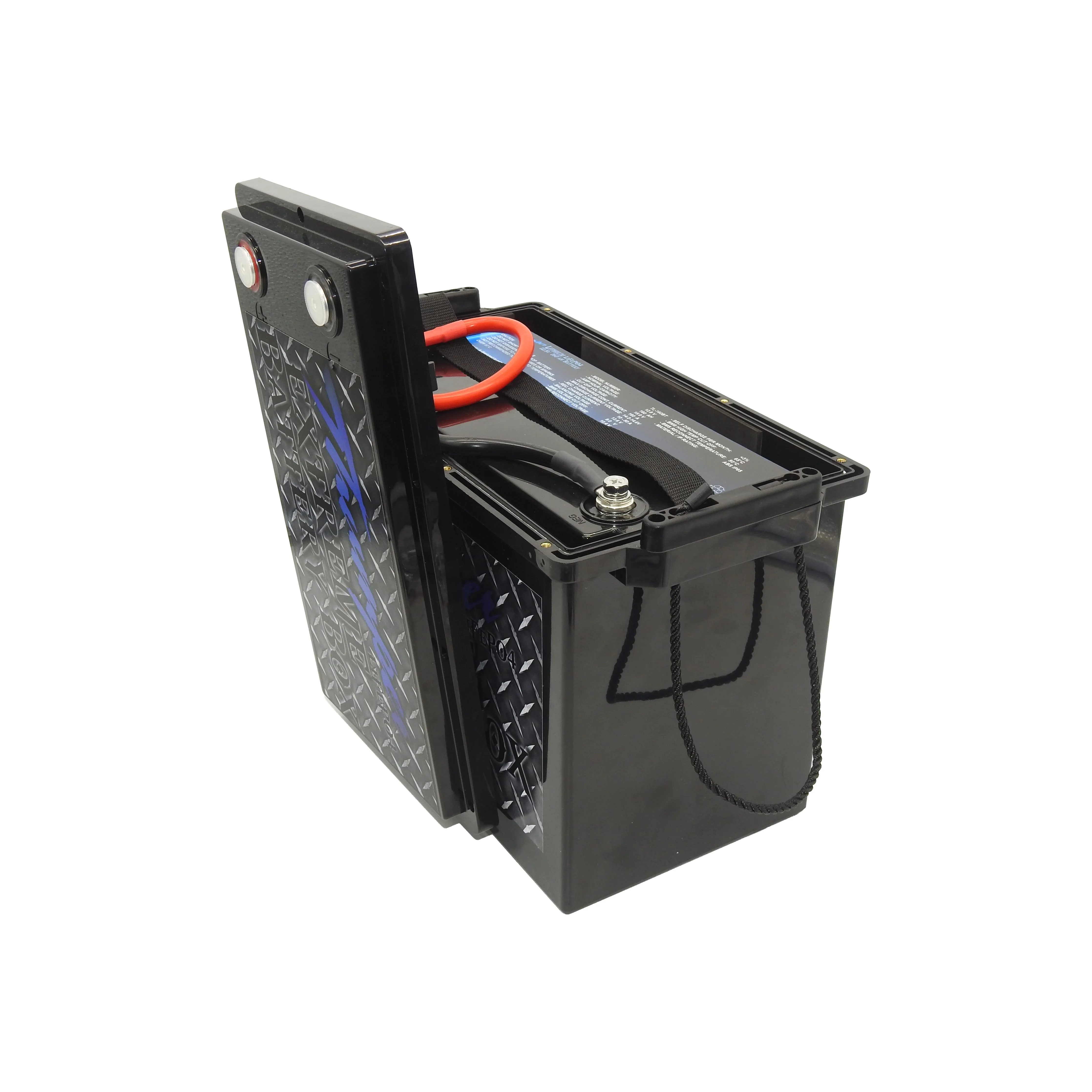 2 x Thumper Lithium 120 AH Platinum LiFePO4 batteries & 2 x Storage boxes - Image 7