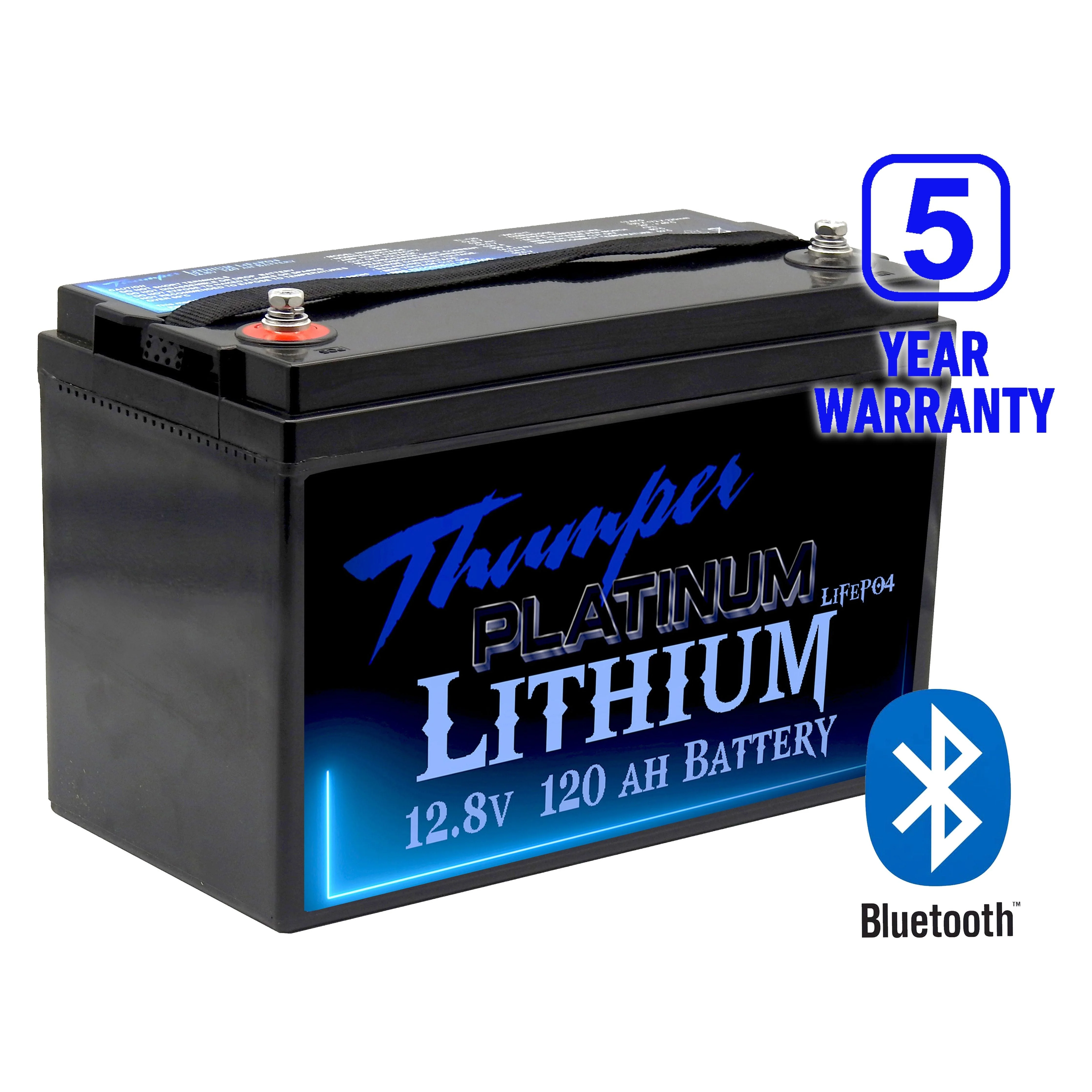 Twin Pk Thumper Lithium Platinum 120 AH LiFePO4 Battery Bluetooth | TL-120BT 5 year warranty - Image 2