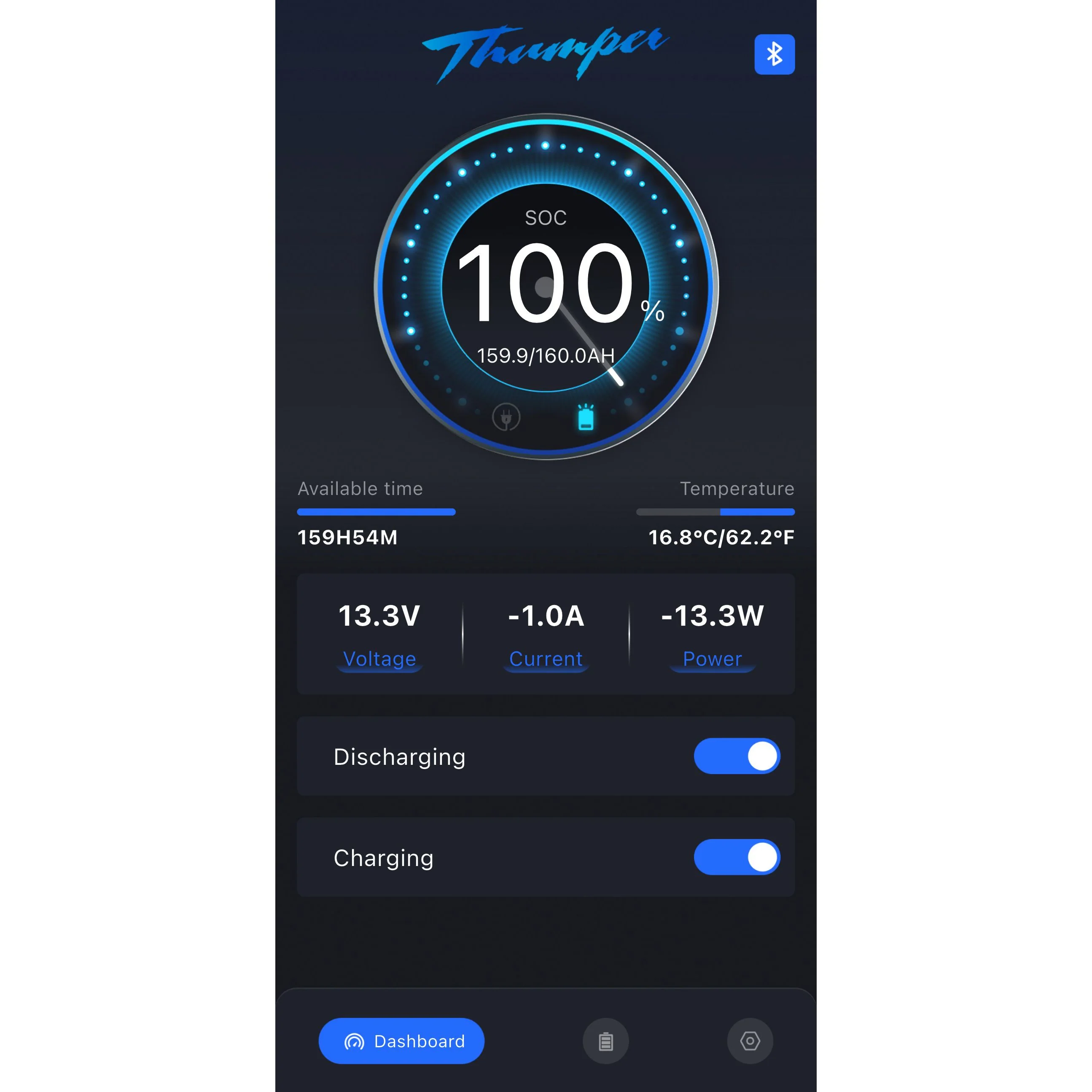 Twin Pack Thumper Lithium 160 AH Bluetooth LiFePO4 Battery | 300 Amp combined discharge TL-160BT - Image 10