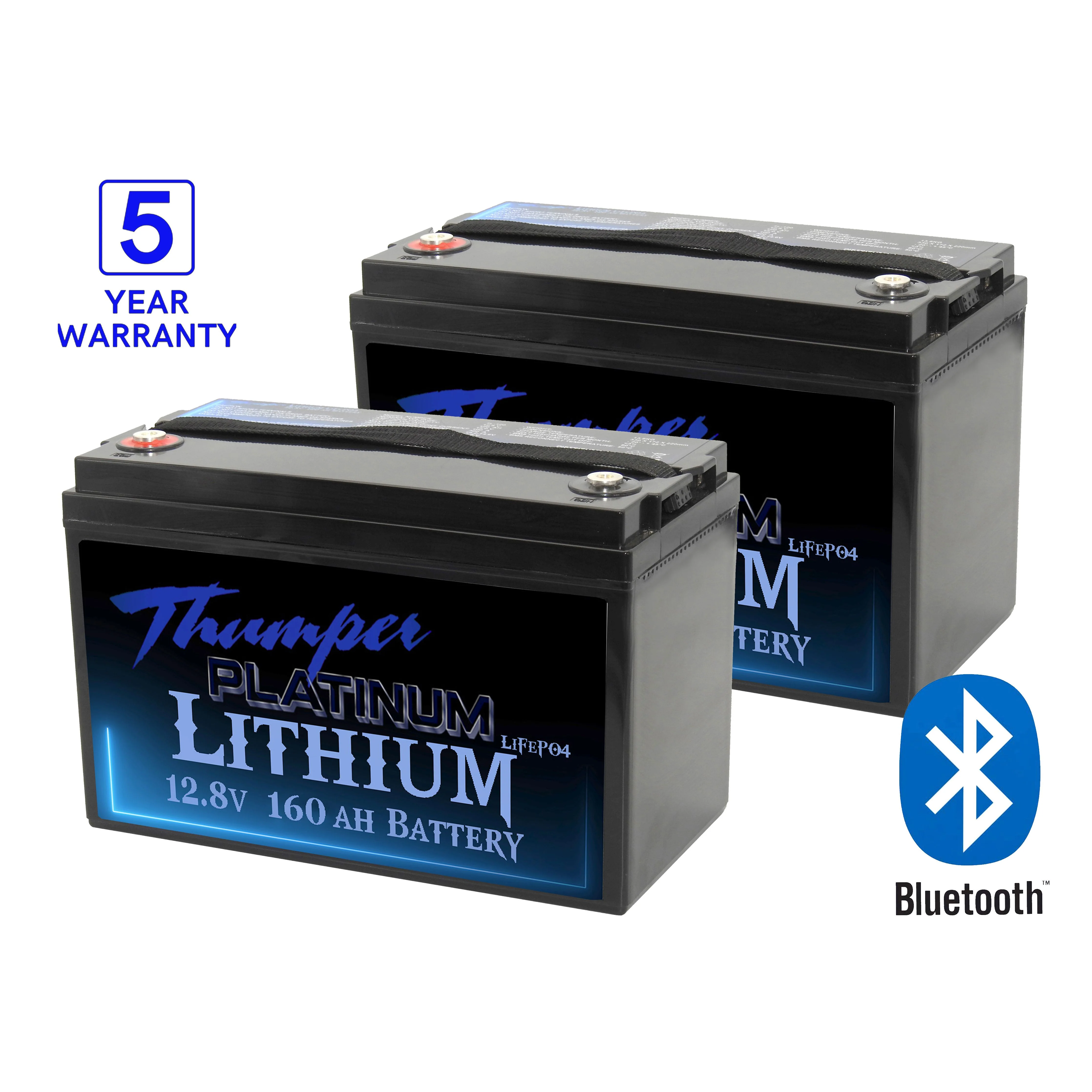 2 x Thumper Lithium 160 AH Platinum LiFePO4 batteries & 2 x Storage boxes - Image 3