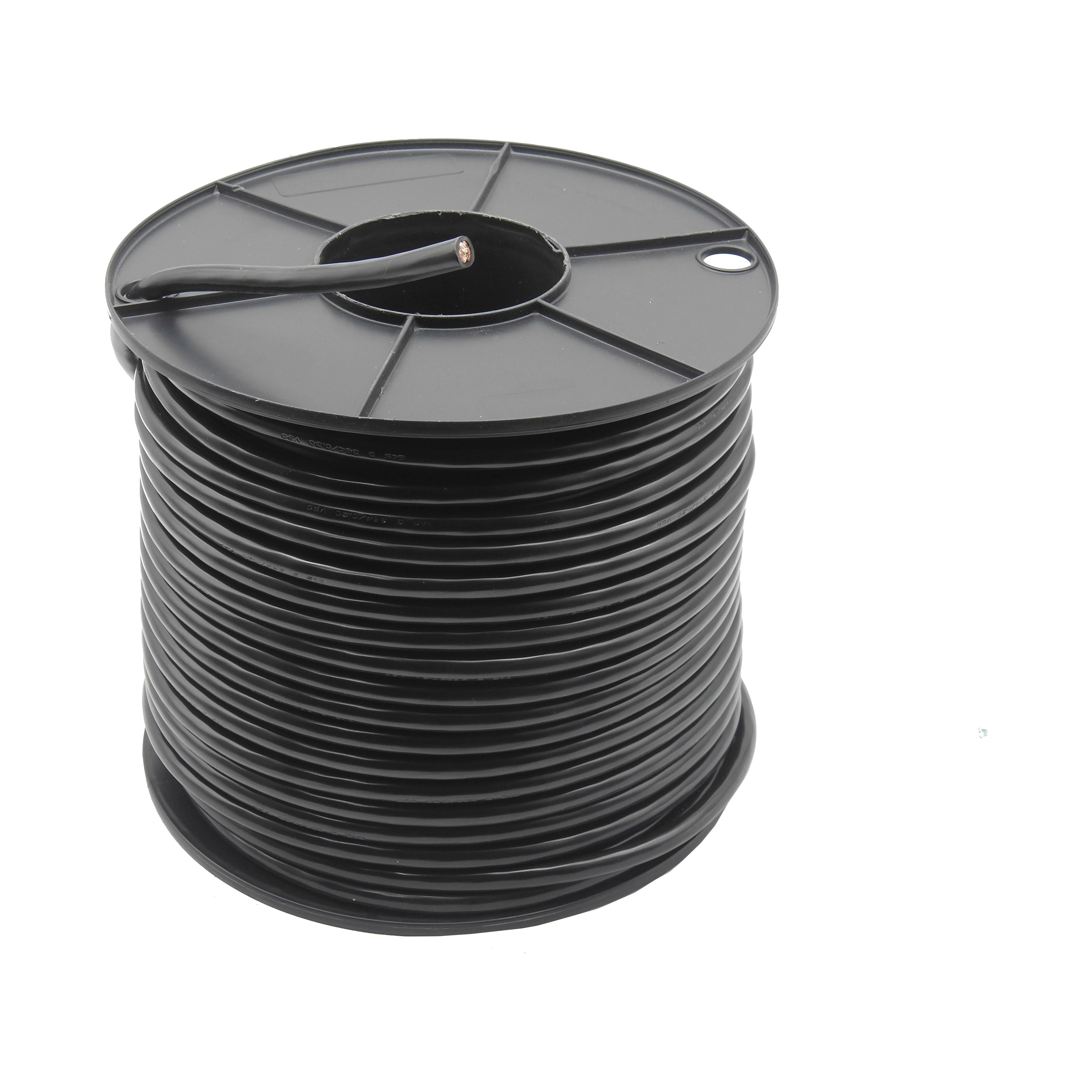 20mm Single core BLACK automotive cable (4B&S) - Rated to 135 Amps