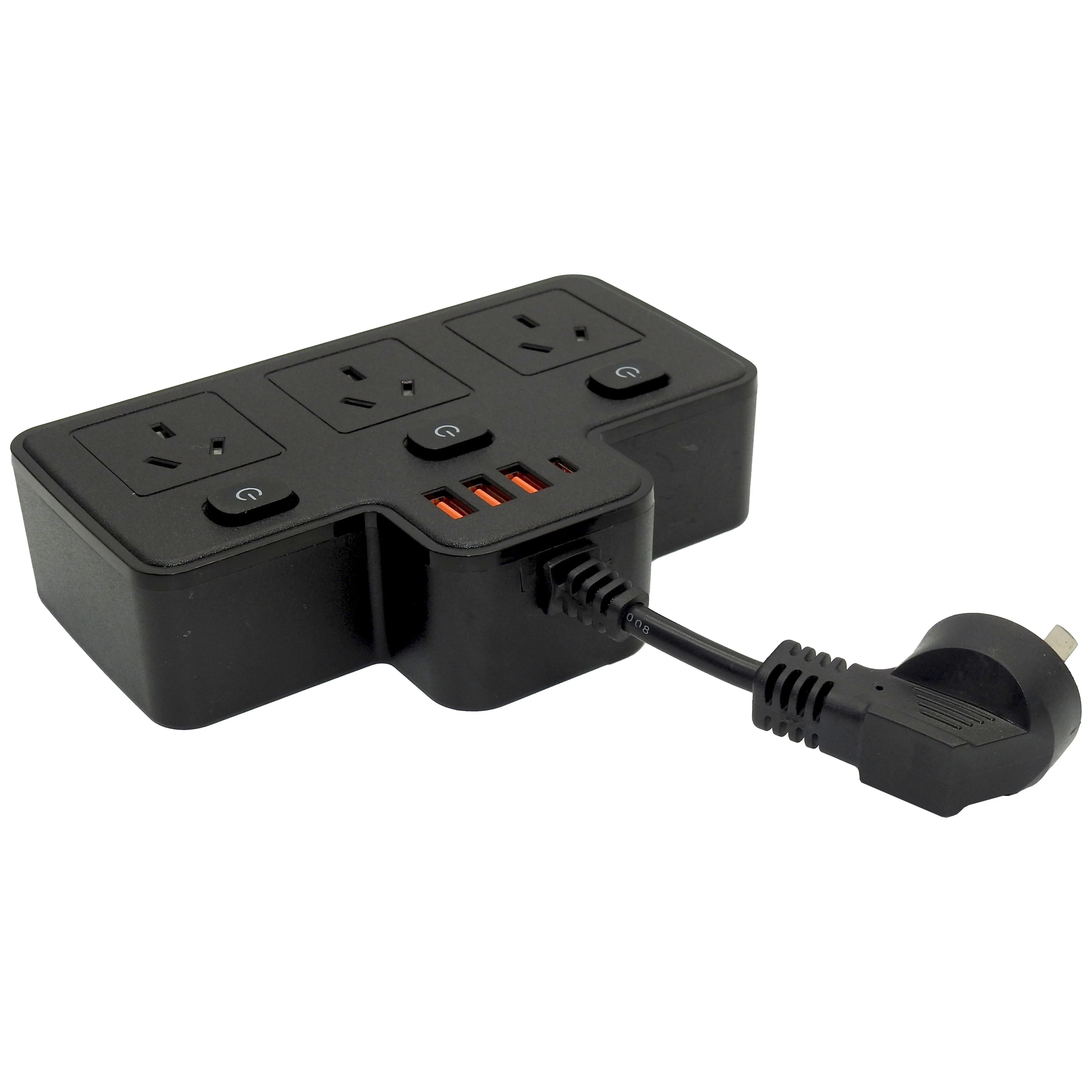 240 Volt AC power board three outlet switches and USB outlet - Image 4