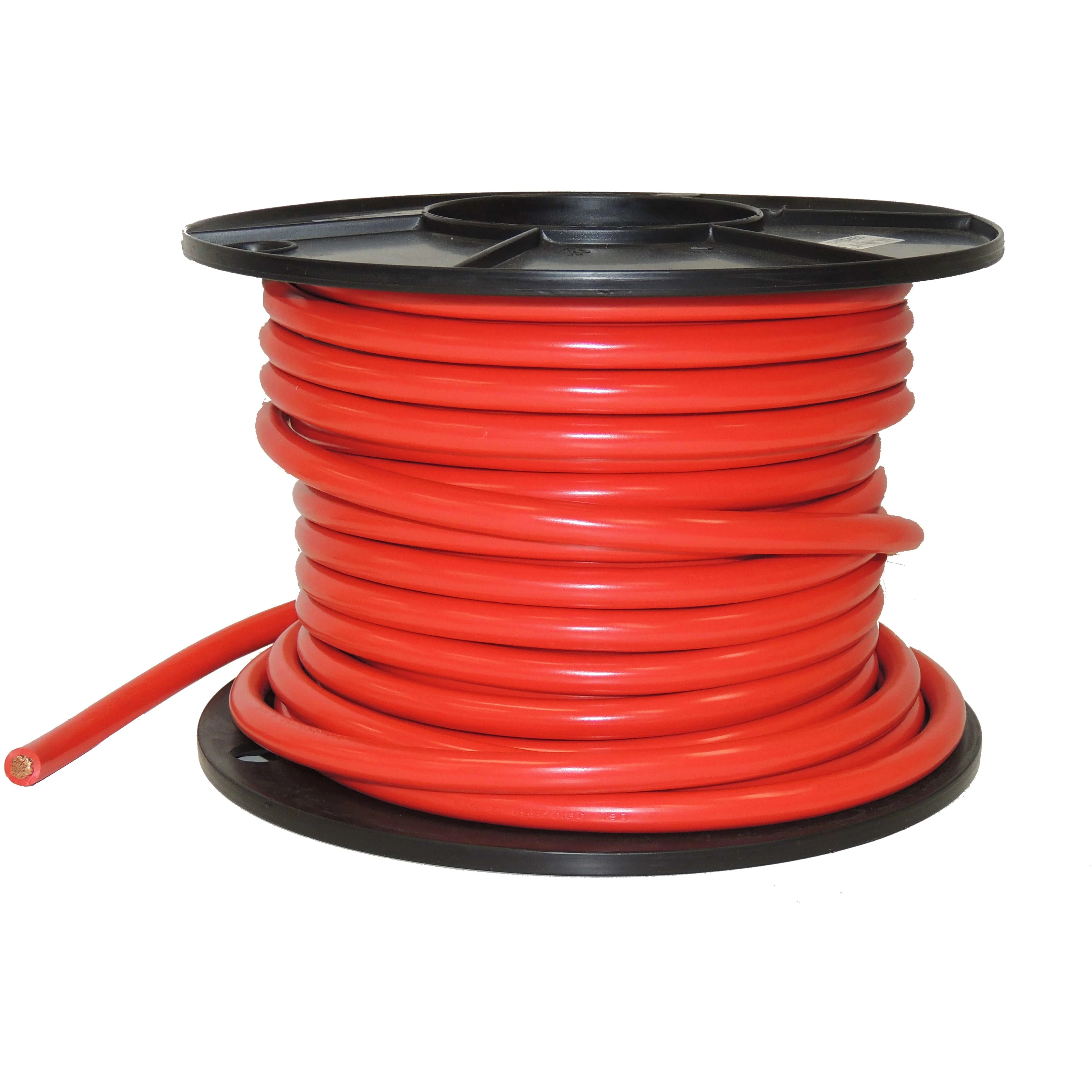 32mm (2B&S) SINGLE Automotive cable - RED- rated to 190Amps continuous