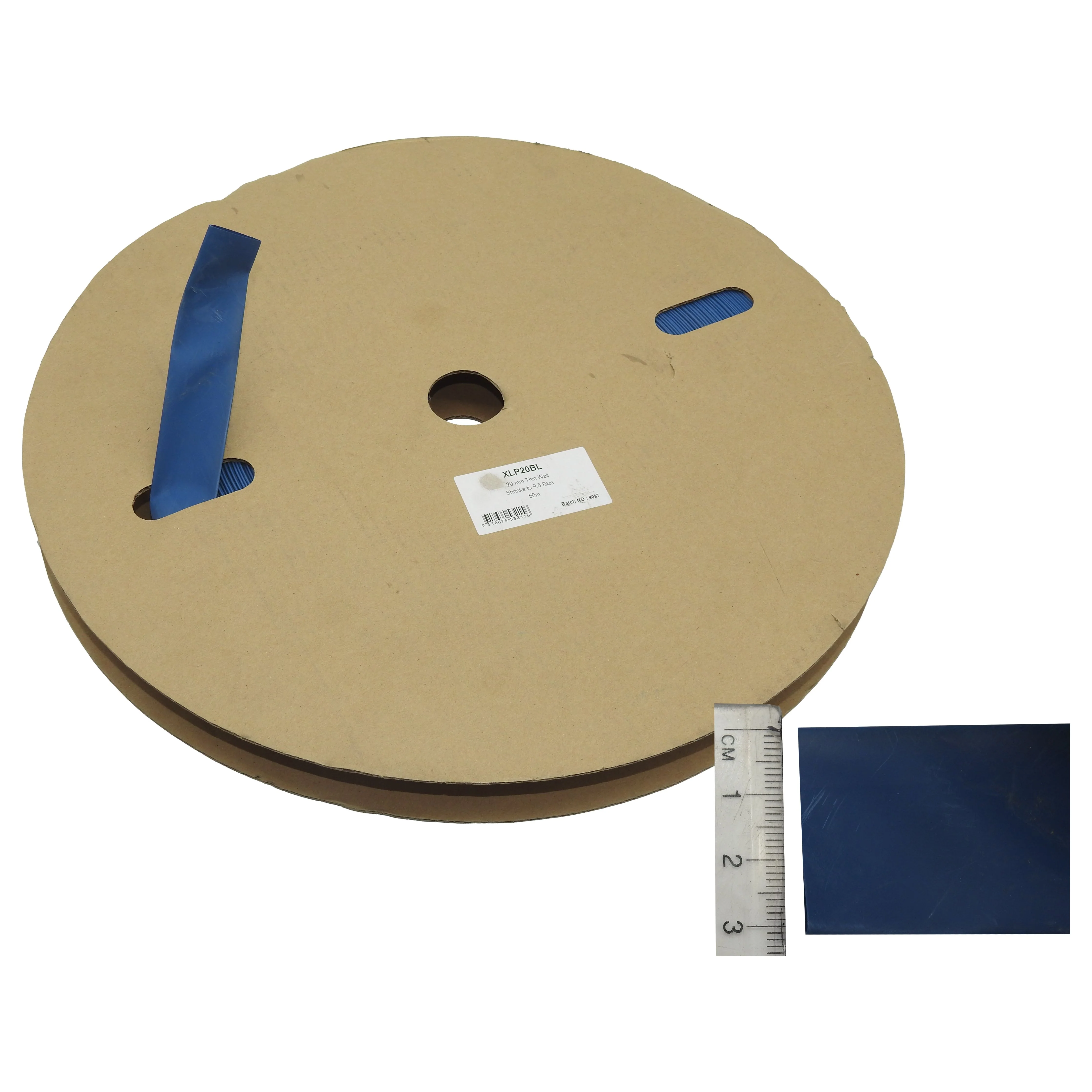 45-50mt roll 20mm BLUE Heat shrink tubing for cable | XLP20B