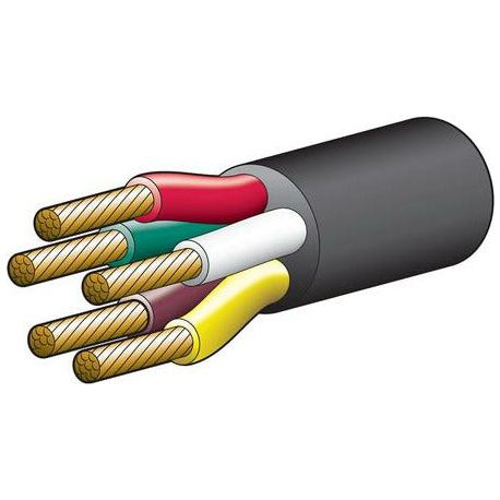 5 core automotive cable 3mm gauge | 10 Amps max per core Trailer Wire