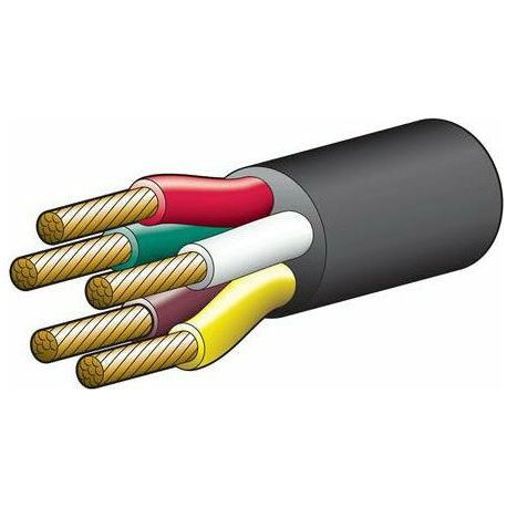 5 core automotive cable 4mm gauge | 15 Amps max per core Trailer Wire