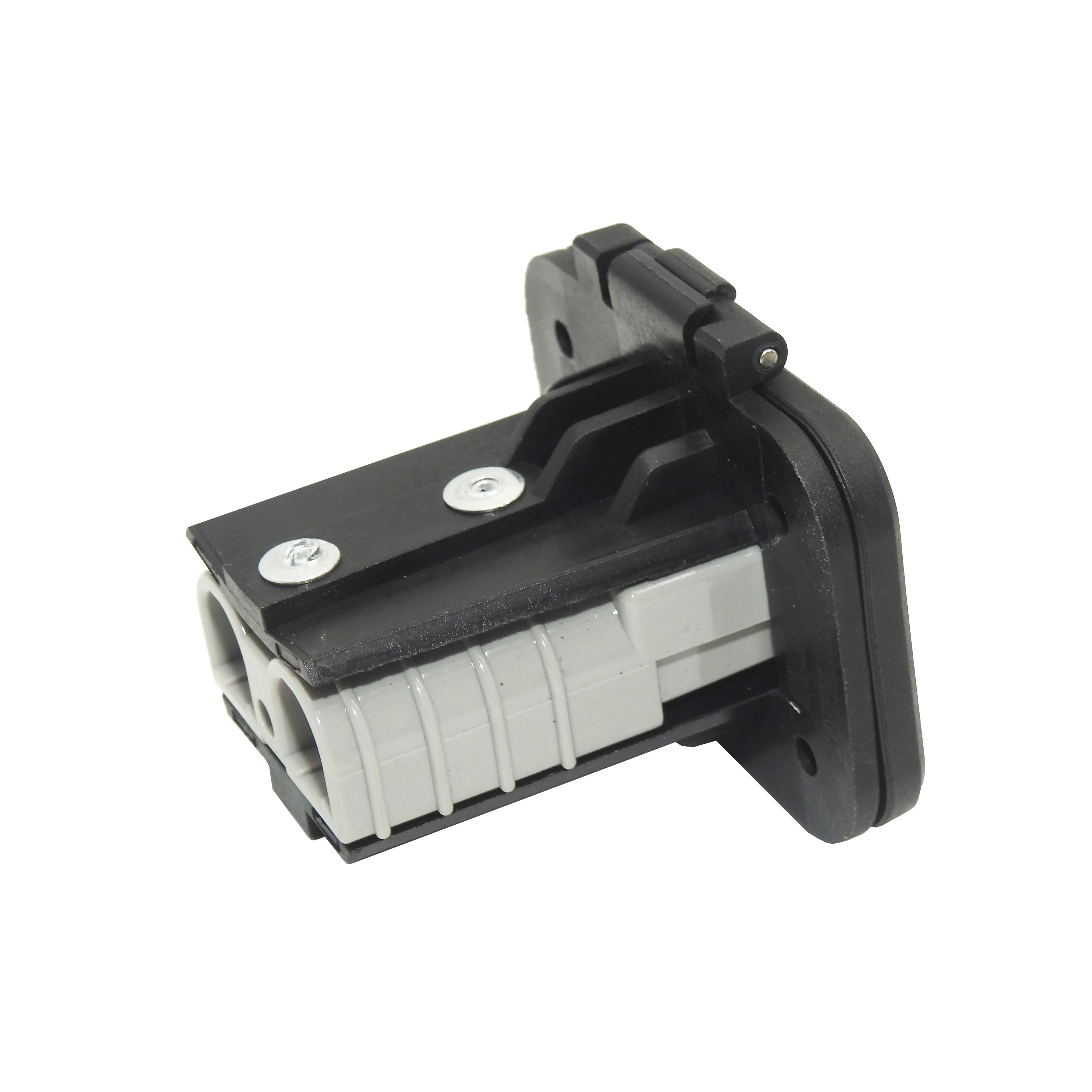 50 Amp Anderson Flush mount holder with flip lid - Includes 50 Amp Anderson style connector | 50ML-BLK-A - Image 4
