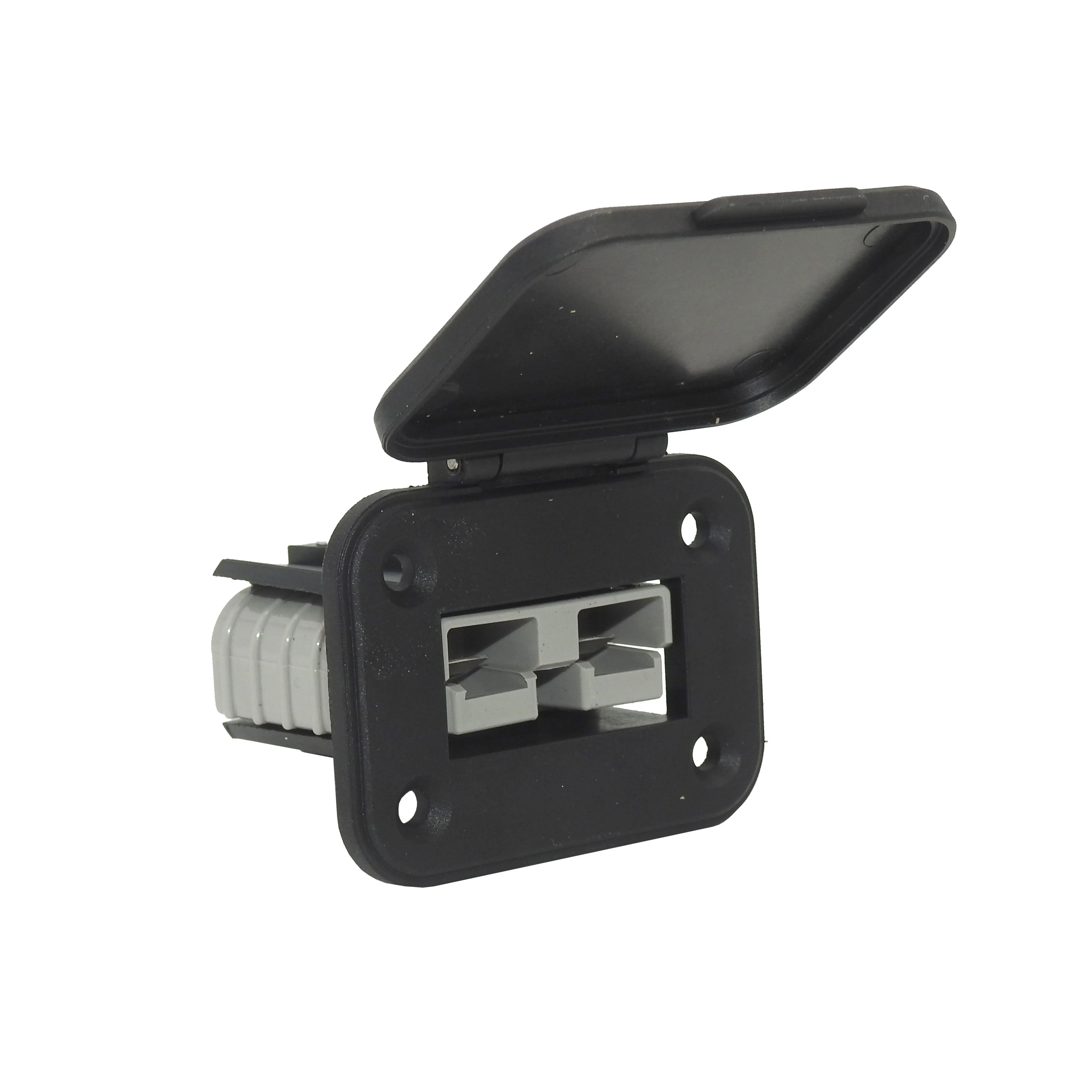 50 Amp Anderson Flush mount holder with flip lid - Includes 50 Amp Anderson style connector | 50ML-BLK-A - Image 6