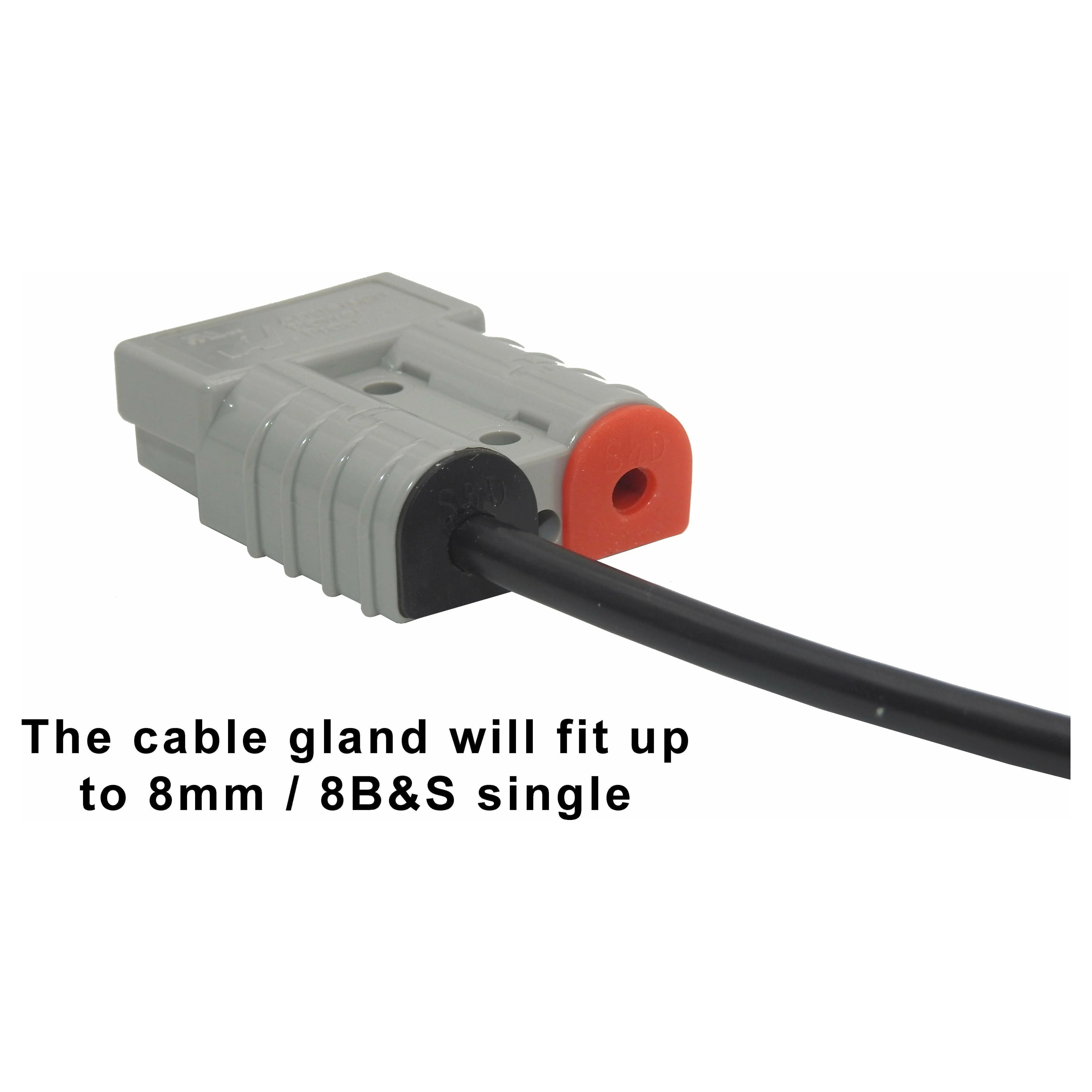 50 Amp Anderson Terminal Cap cover plug | Red & Black cable boot | 1 x Pair APLH50 - Image 3