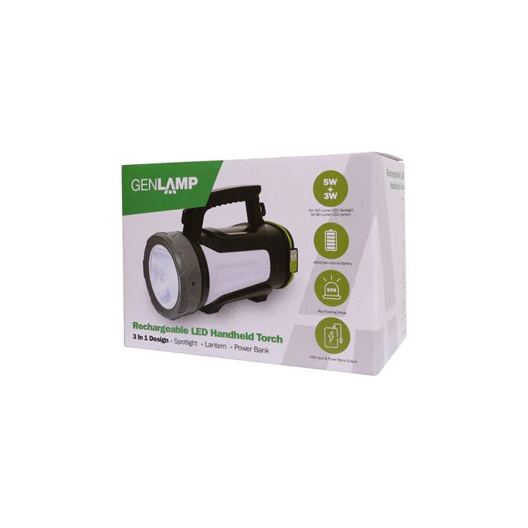 5W LED Handheld Powerbank Spotlight Torch | X0213 - Image 4