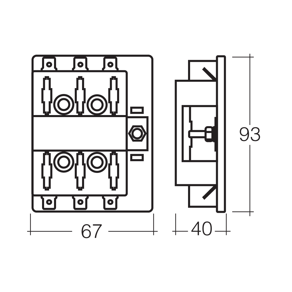 6-WAY STANDARD ATS BLADE FUSE BLOCK | 54431 - Image 2