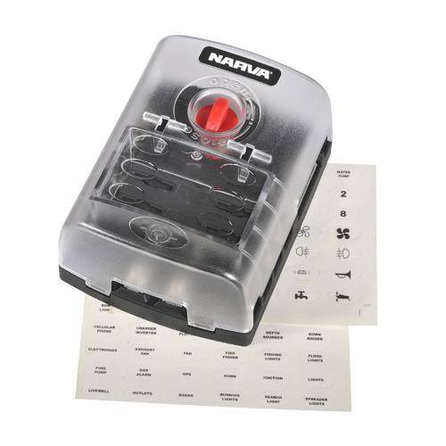 6-WAY STANDARD ATS BLADE FUSE OR PLUG-IN TYPE CIRCUIT BREAKER BLOCK | 54446BL
