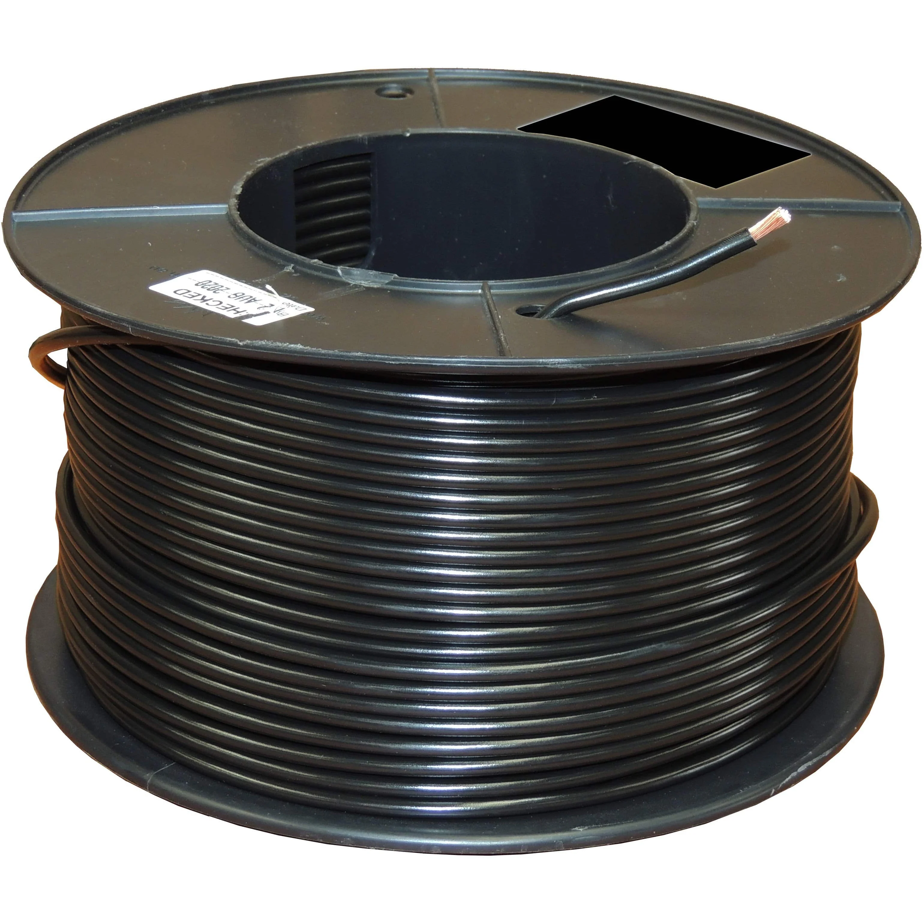 6mm SINGLE Automotive cable - BLACK - rated to 50Amps