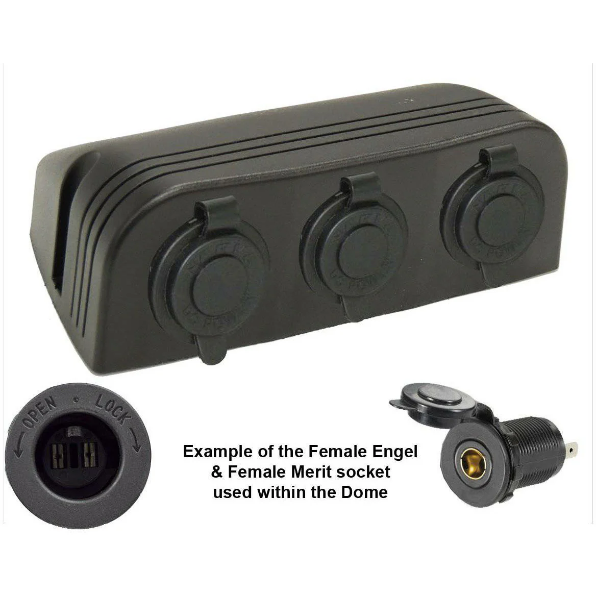 Accessory Dome - 3 gang - Cig / Merit / Engel / USB / Volt - Image 13