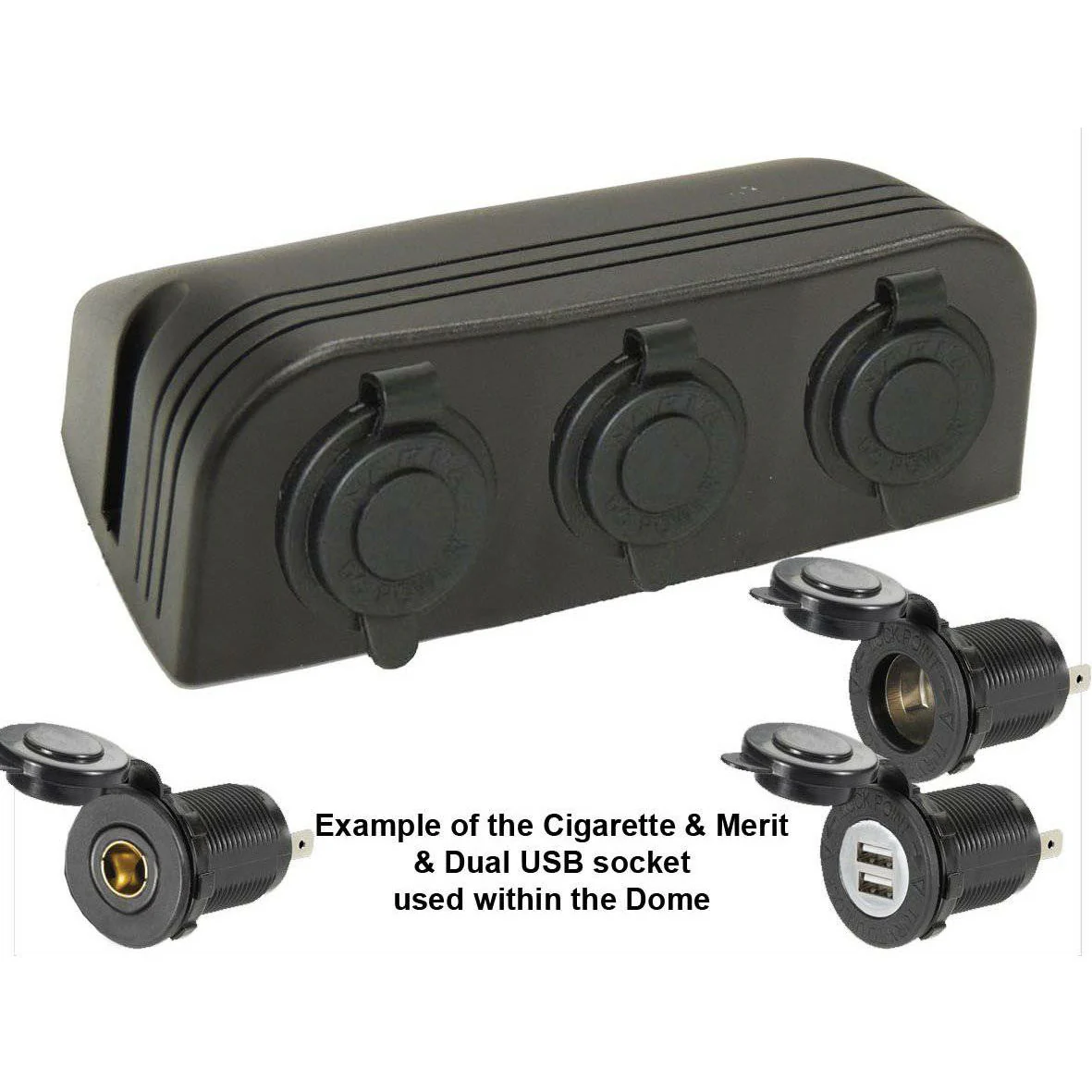Accessory Dome - 3 gang - Cig / Merit / Engel / USB / Volt - Image 22