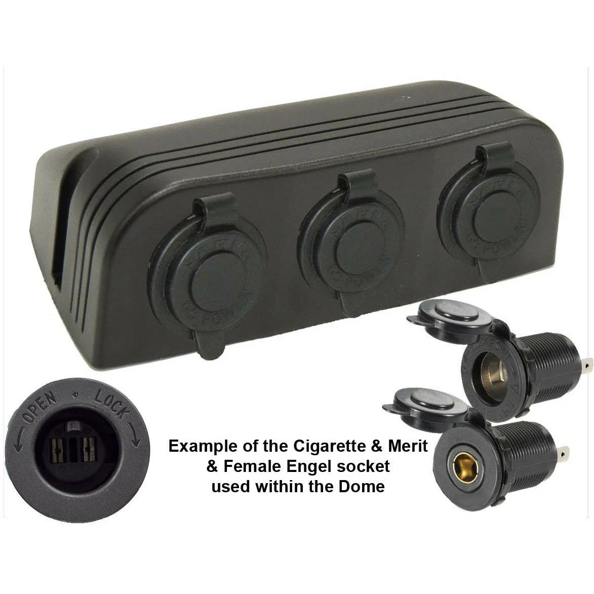 Accessory Dome - 3 gang - Cig / Merit / Engel / USB / Volt - Image 23