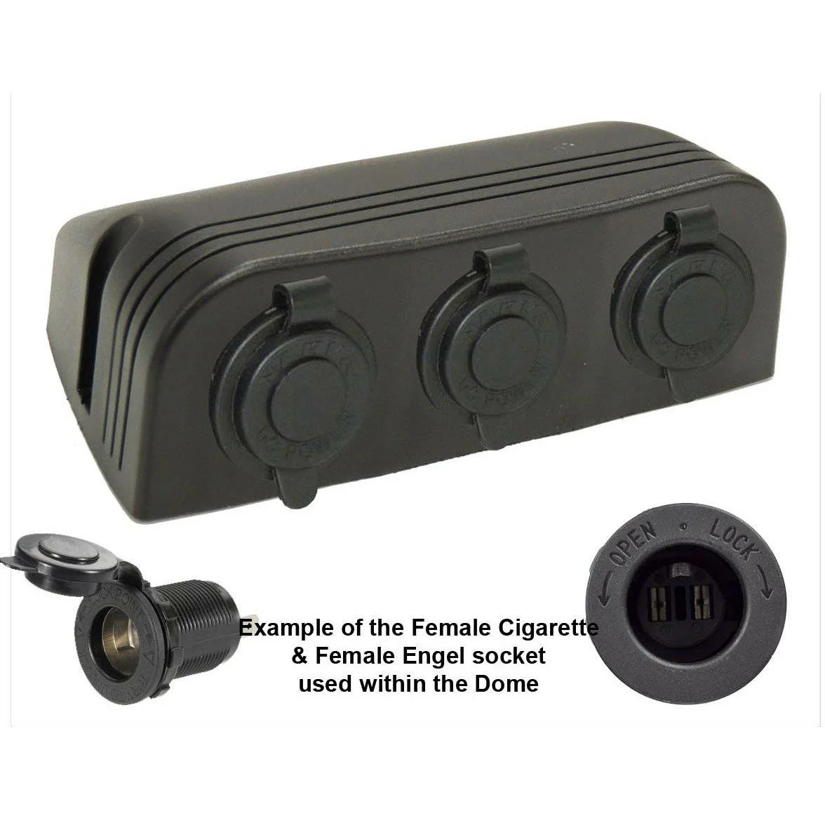 Accessory Dome - 3 gang - Cig / Merit / Engel / USB / Volt - Image 6