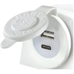 Accessory Plate - 1 gang - Cigarette socket / Merit / Engel / USB / Volt - Image 6