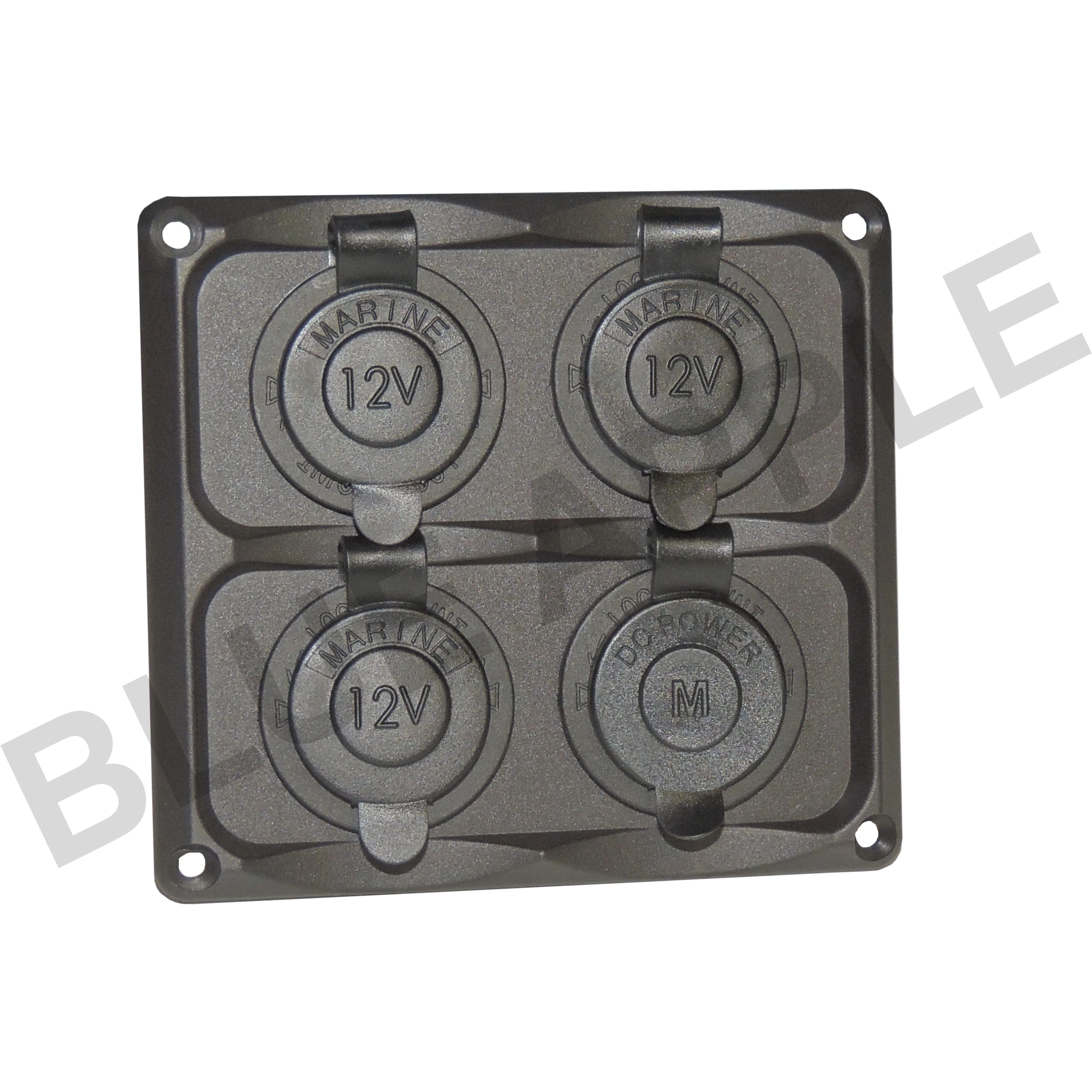 Accessory Plate - 4 gang - Cig / Merit / Engel / USB / Volt - Image 5