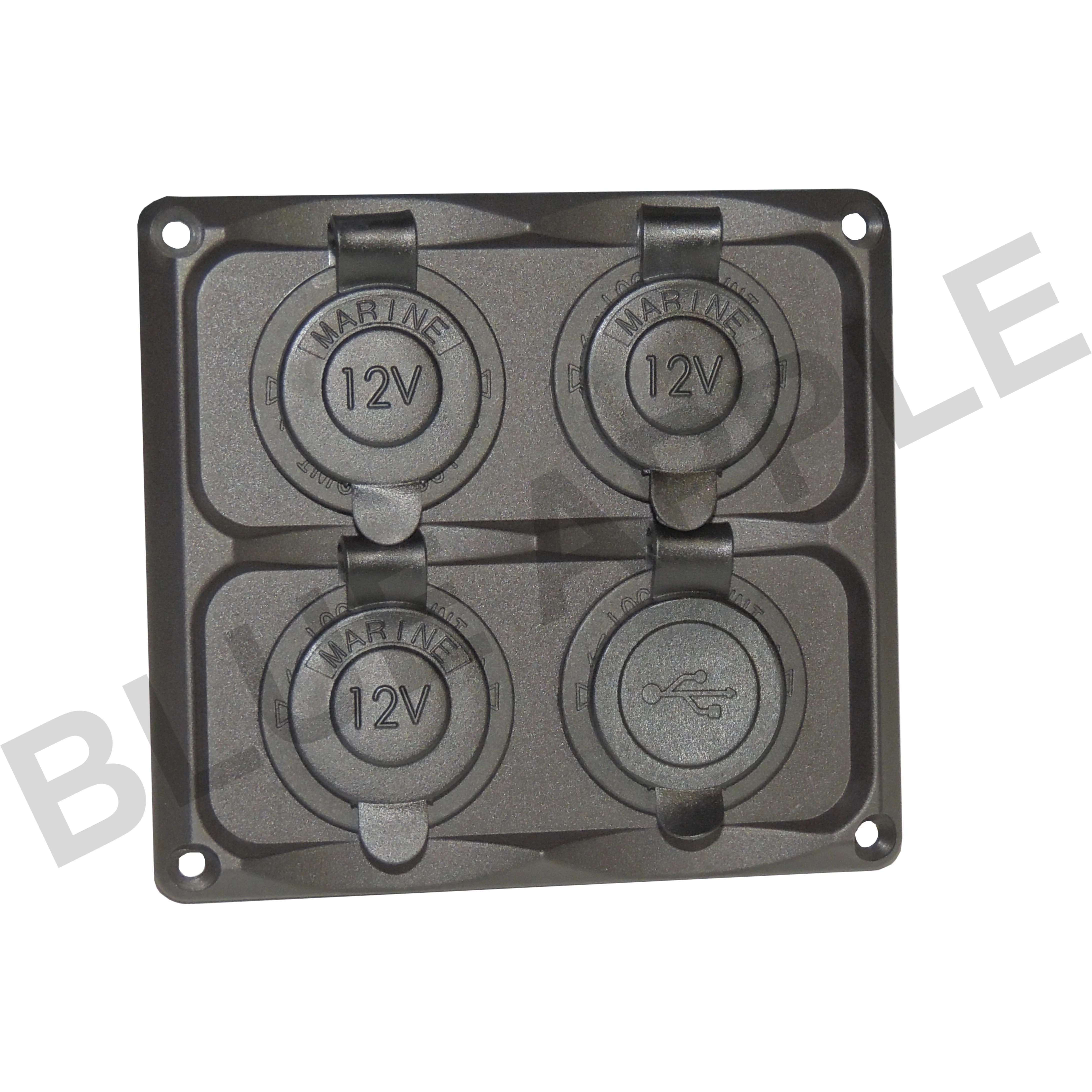 Accessory Plate - 4 gang - Cig / Merit / Engel / USB / Volt - Image 7