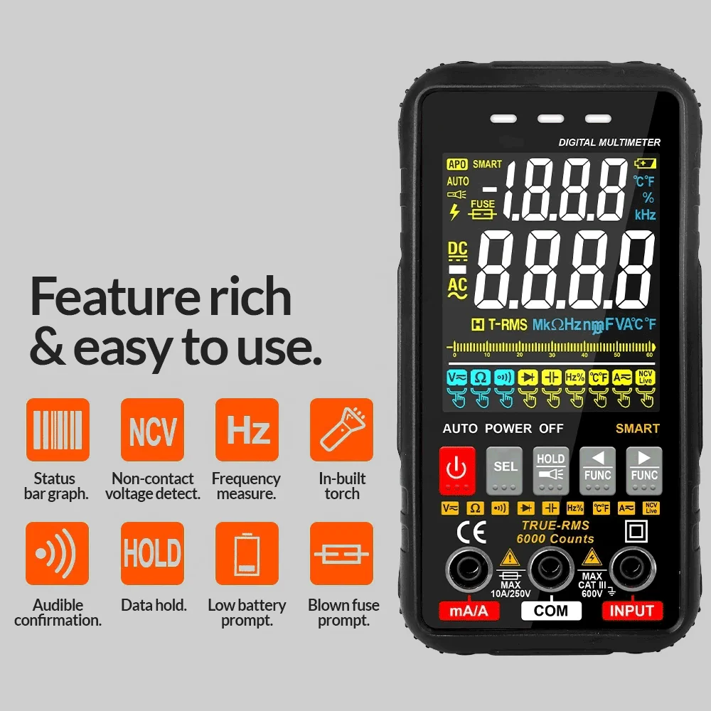 Autoranging True RMS Digital Multimeter with NCV - Image 2