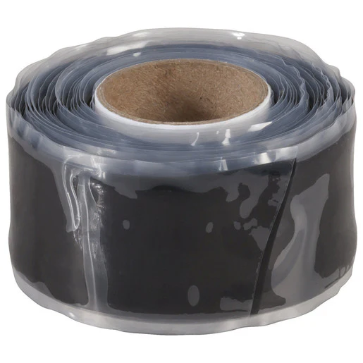Black Self-Fusing Silicone Tape 25mm x 3m | T2964A - Image 2