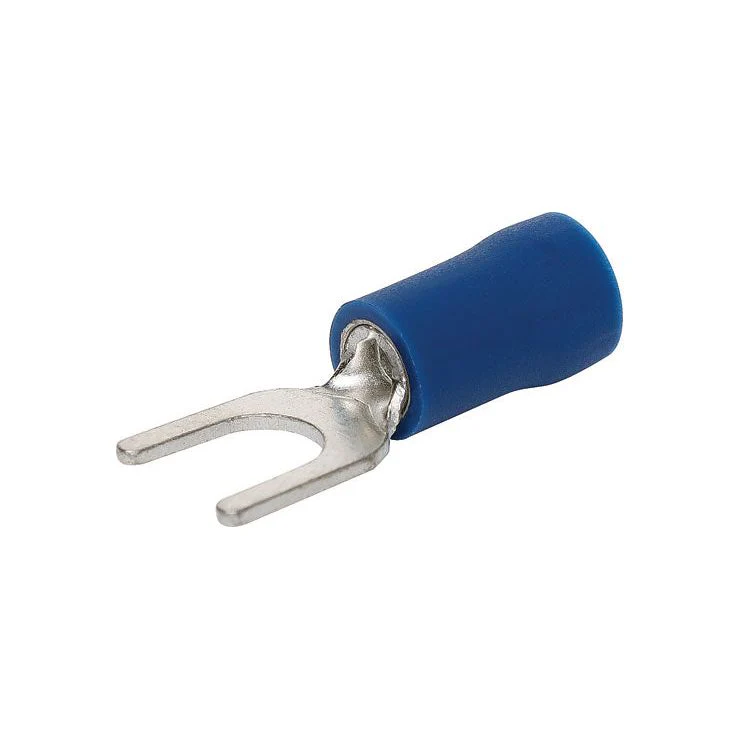 Blue 3mm Fork Crimp Pk 100 | H2107A
