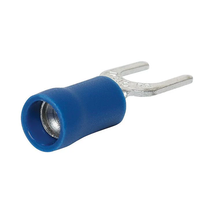 Blue 3mm Fork Crimp Pk 100 | H2107A - Image 2