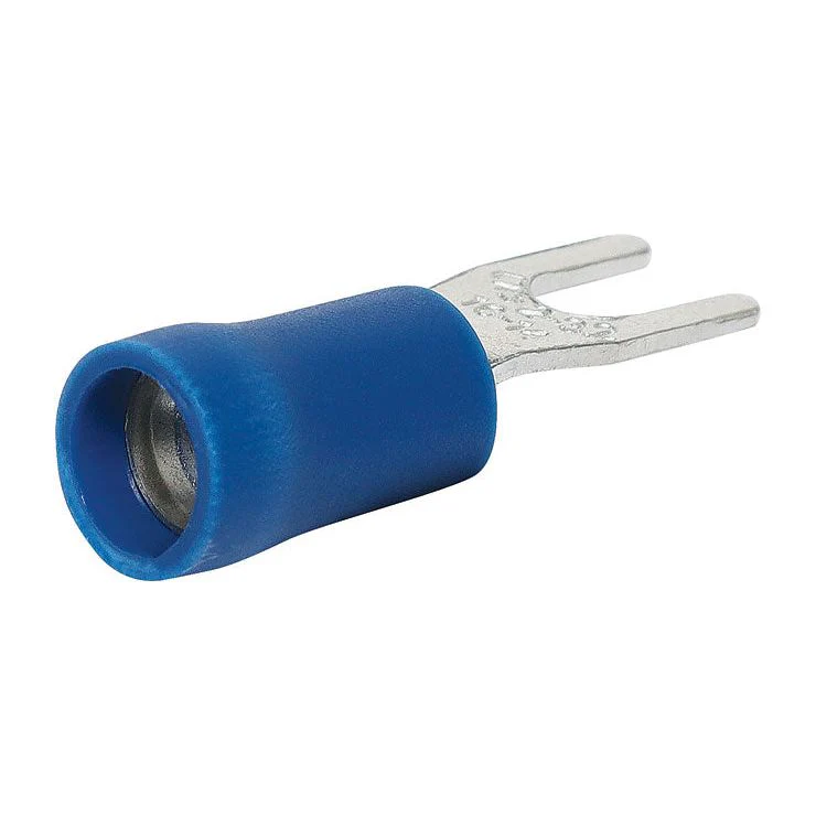 Blue 5mm Fork Crimp Pk 100 | H2087B - Image 2