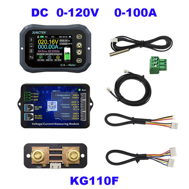 Bluetooth Junctek Battery Monitior With Shunt Various Amp Options - Image 5