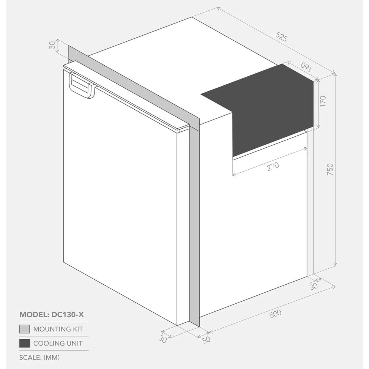 Bushman DC130-X 12 Volt / 24 Volt Upright Fridge Freezer - Image 6