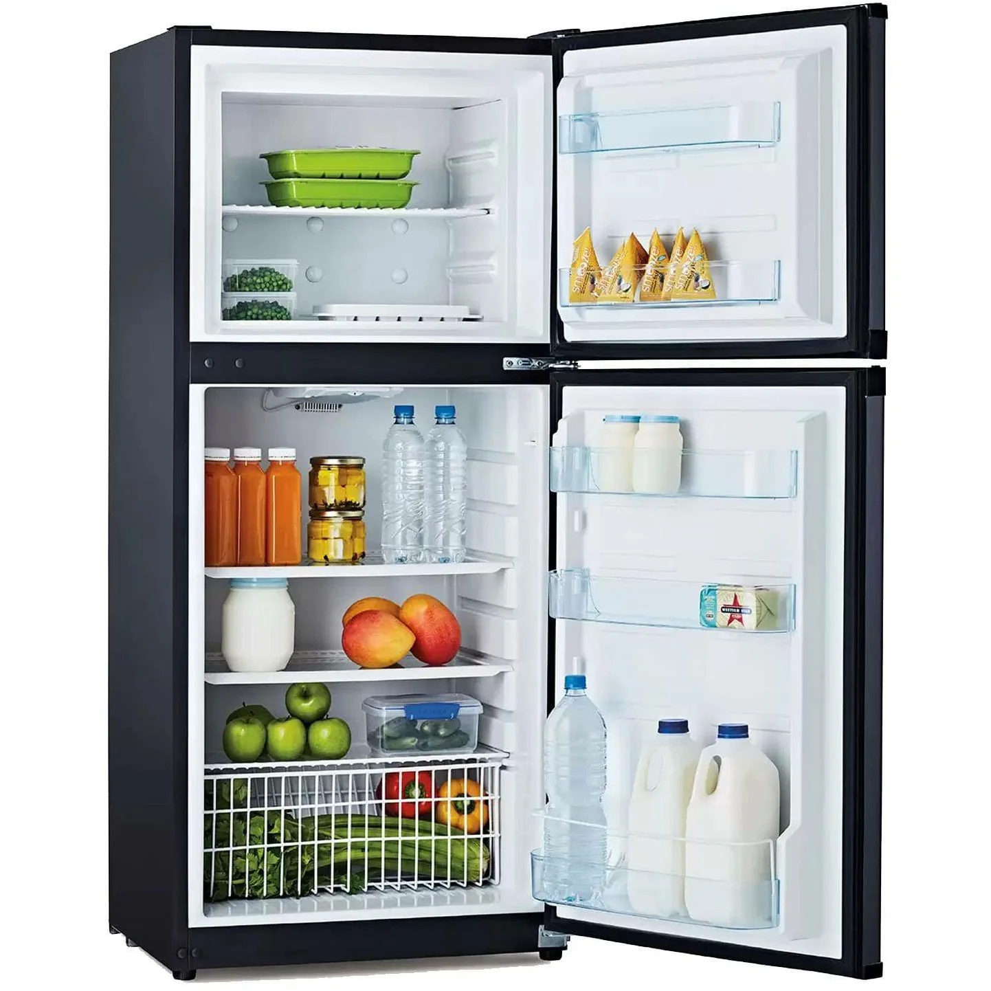 Bushman DC190L 12 Volt / 24 Volt Upright Fridge Freezer - Black - Image 3