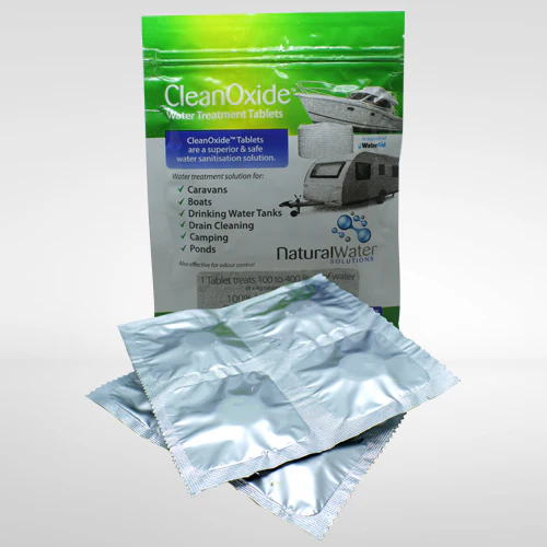 CleanOxide Water Treatment Tank Sanitiser 4gm Tablets 8 Pack - Image 2