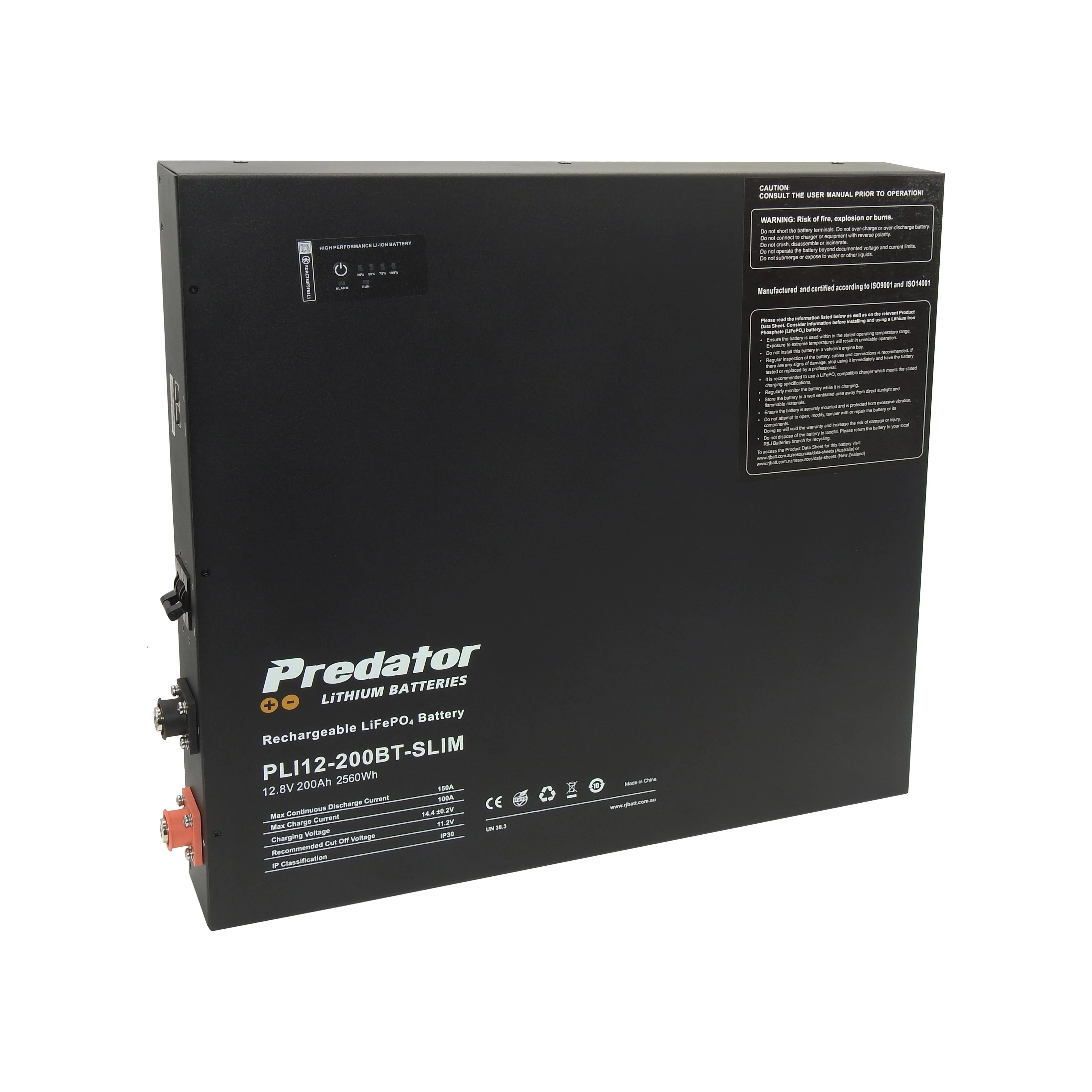 Complete pack Predator 200AH LIFEPO4 Slimline Battery Alpha 50 Amp DC Charger installation pack - Image 2